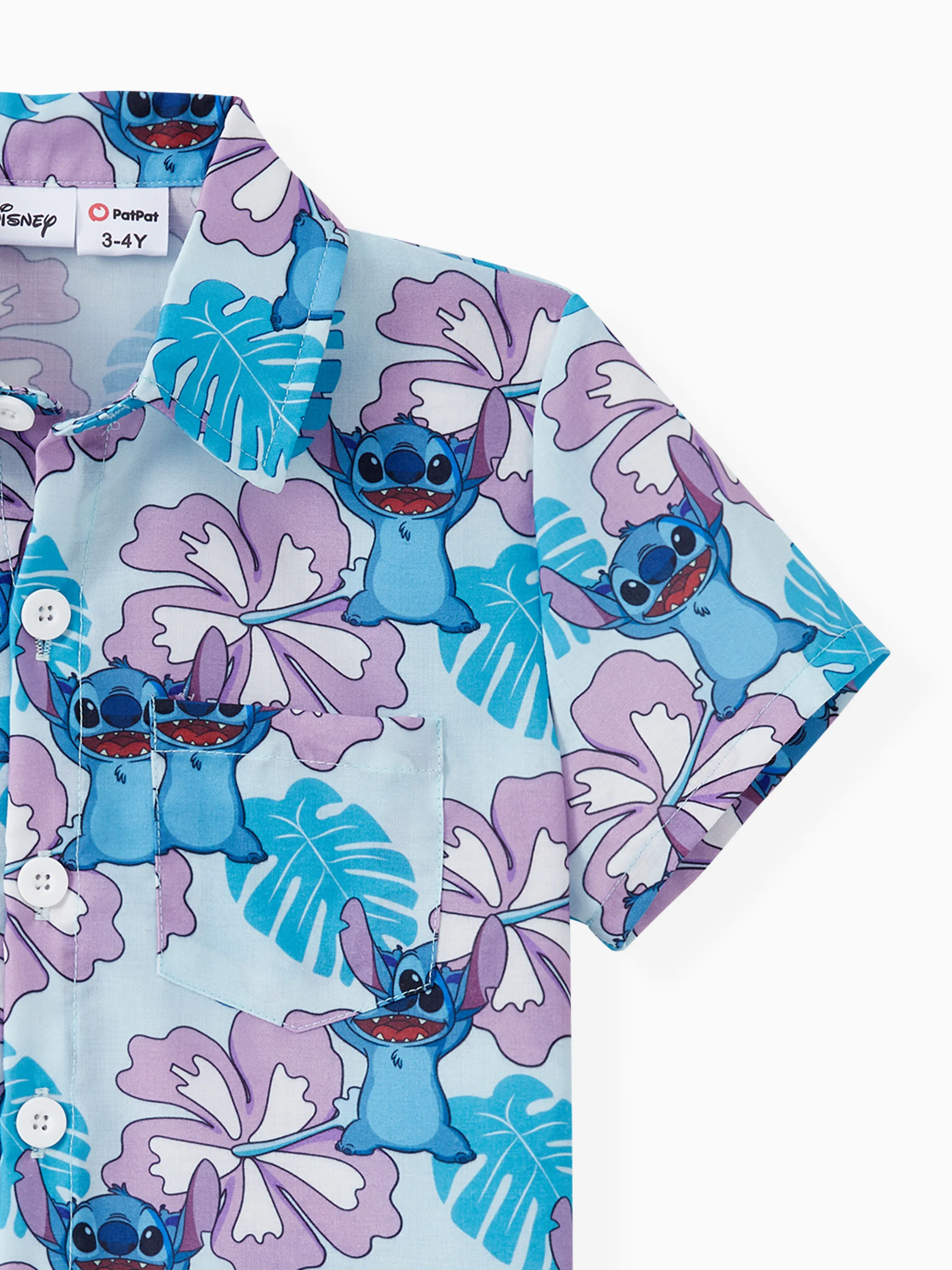 Disney Stitch Family Matching Naia™ Stitch and Hawaii Style Floral Print Sleeveless Dress/Onesie Shirt Multi-color - Image 19