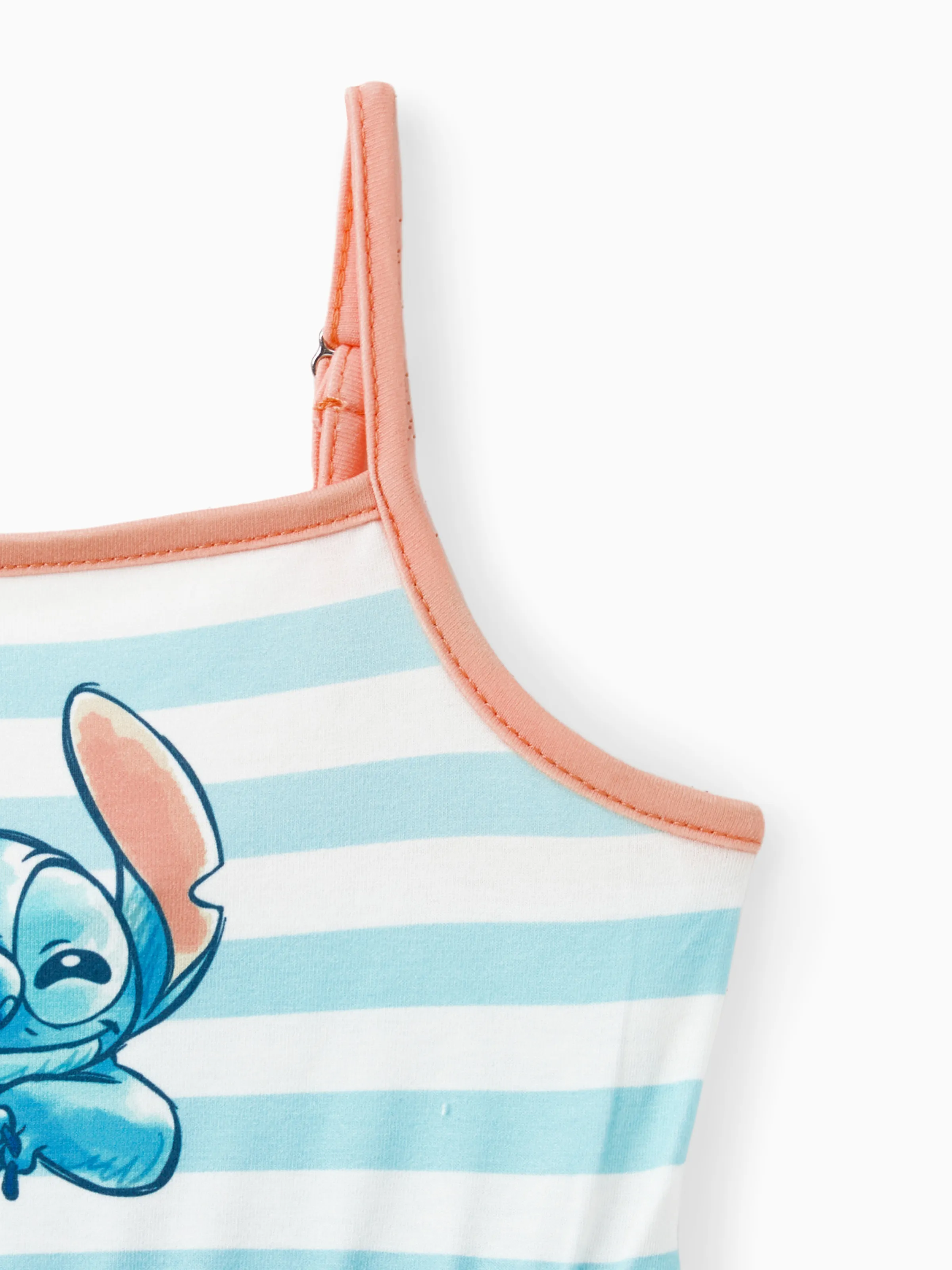 Disney Stitch Family Matching Tropical Flower Gradient Print T-shirt/Sleevelss Dress Multicolor - Image 10