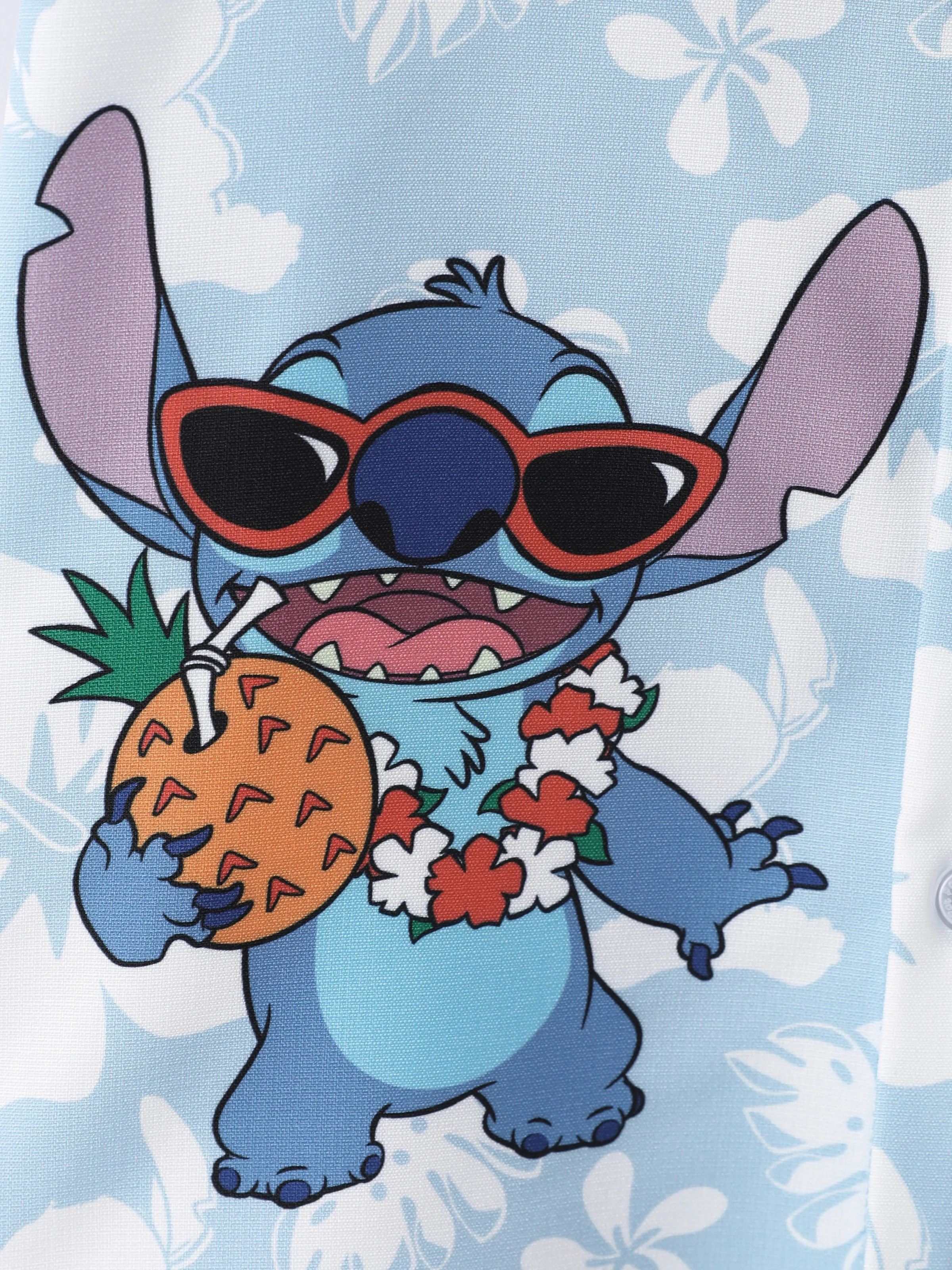 Disney Stitch Matching Family Tropical Floral Jumpsuit/ Dress/ Shirt Light Blue - Image 20