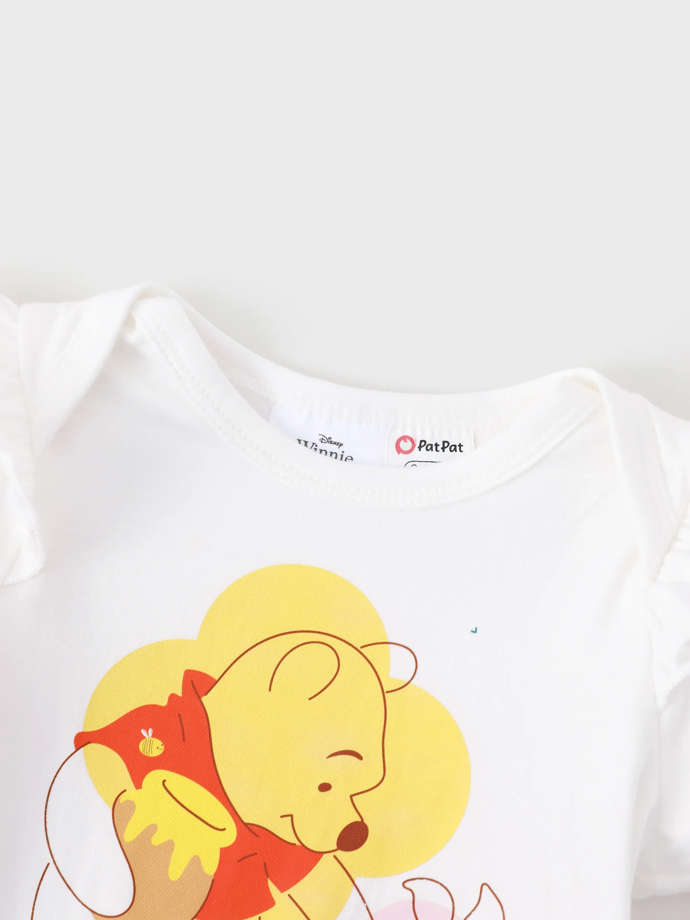 Disney Winnie the Pooh Baby Girl 3pcs Ruffled Romper and Pants with Headband Set Ginger - Image 8