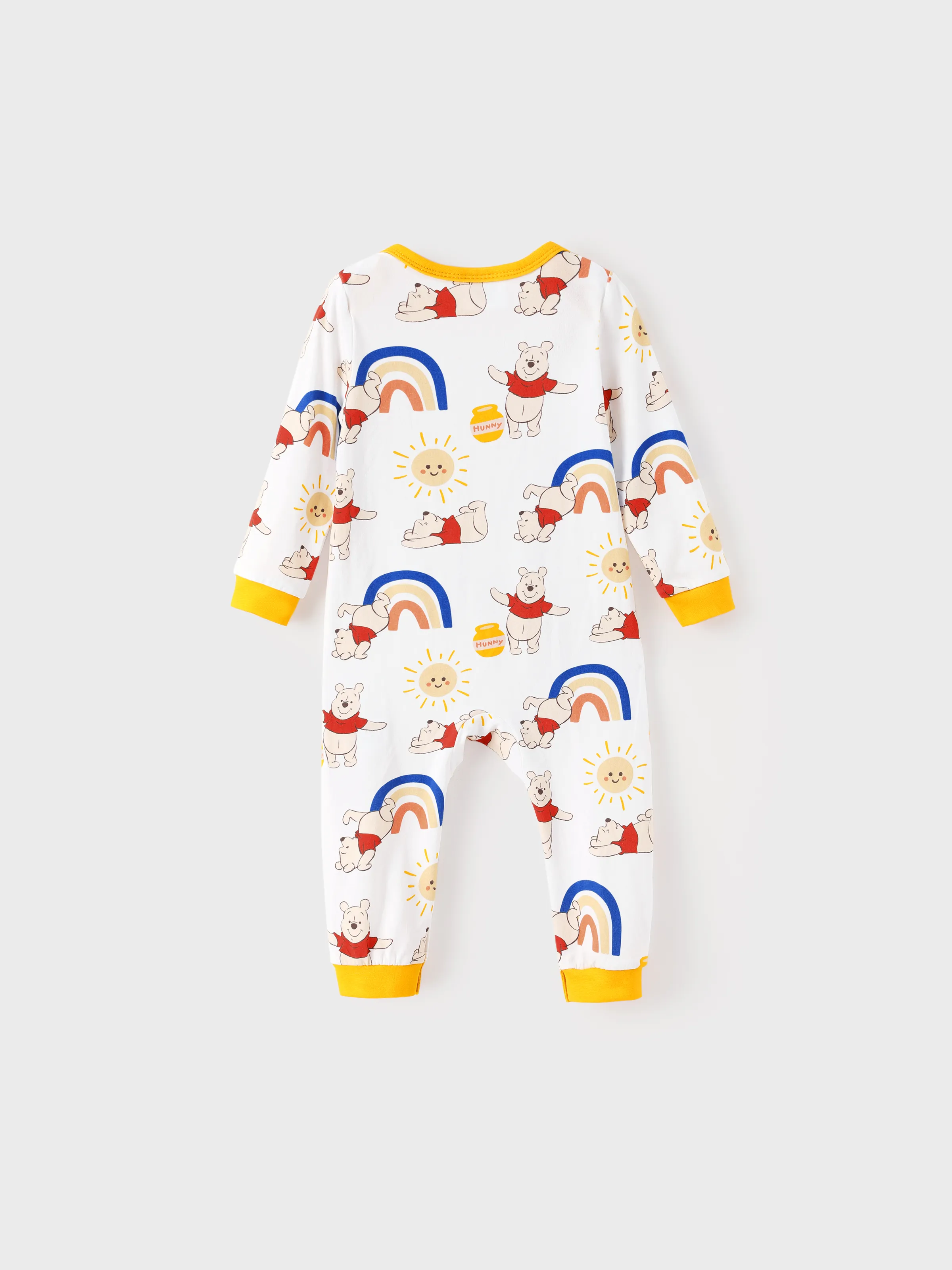 Disney Winnie the Pooh Baby Girl Organic Cotton Jumpsuit Yellow - Image 3