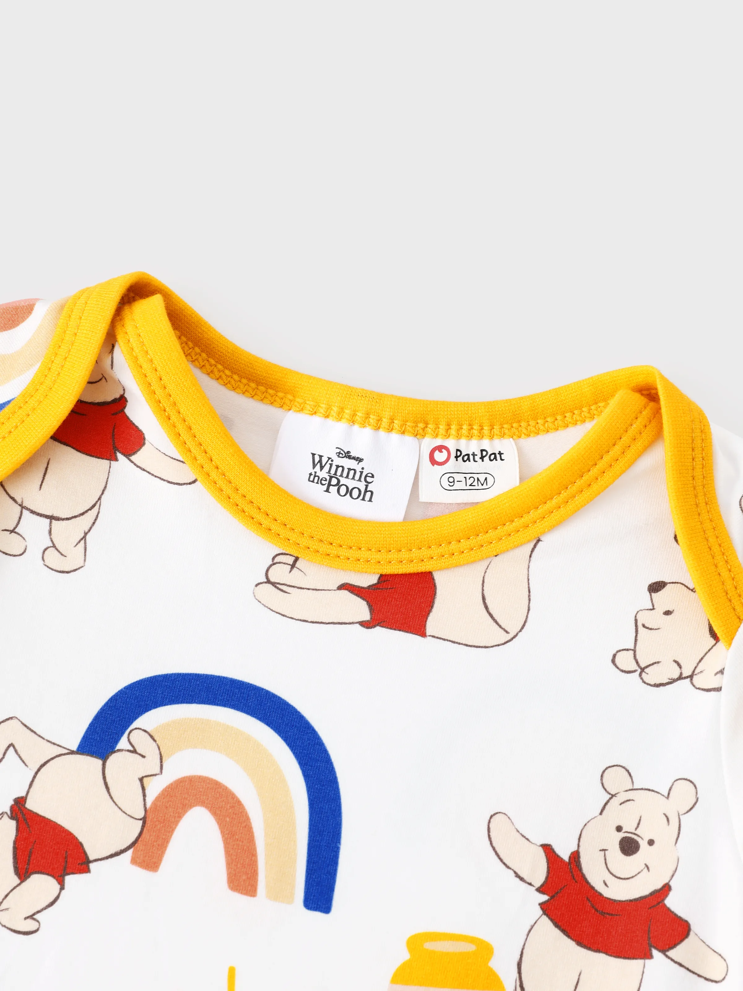 Disney Winnie the Pooh Baby Girl Organic Cotton Jumpsuit Yellow - Image 4