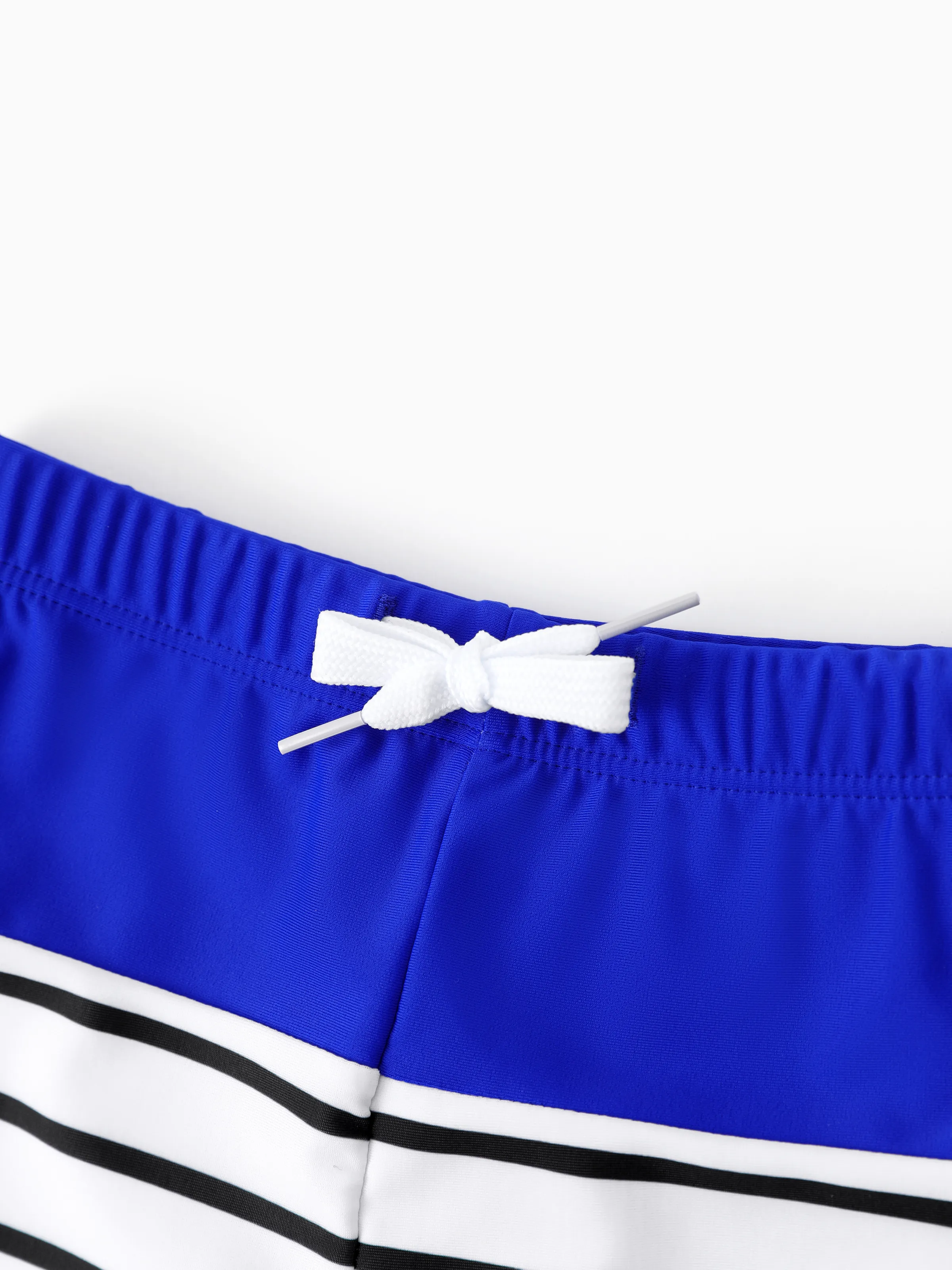 Family Matching Blue Drawstring Swim Trunks or Blue One-Piece Strap Swimsuit
 Blue - Image 14
