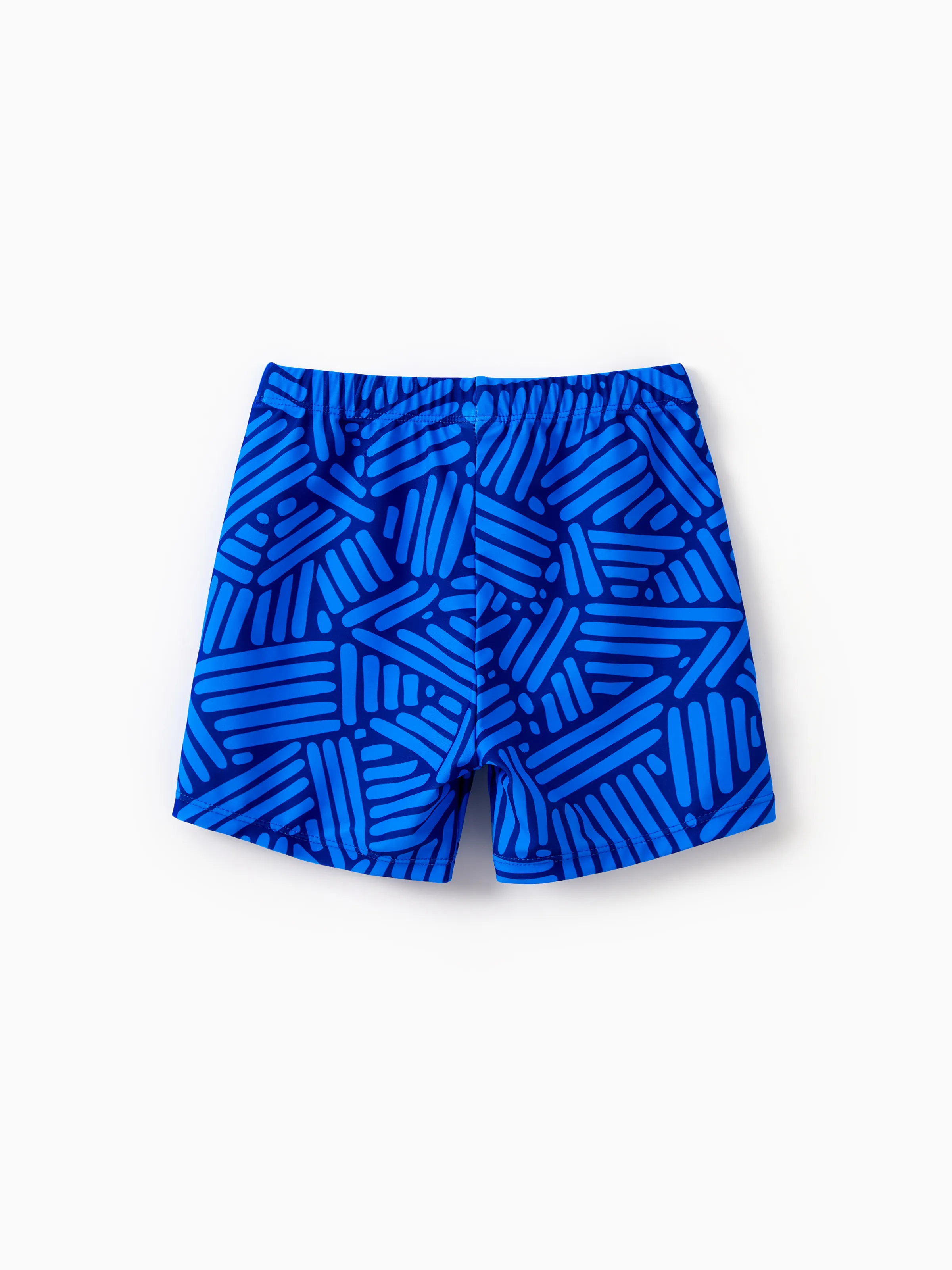Family Matching Blue Ruffle One-piece Swimsuit or Swim Trunks Blue - Image 12