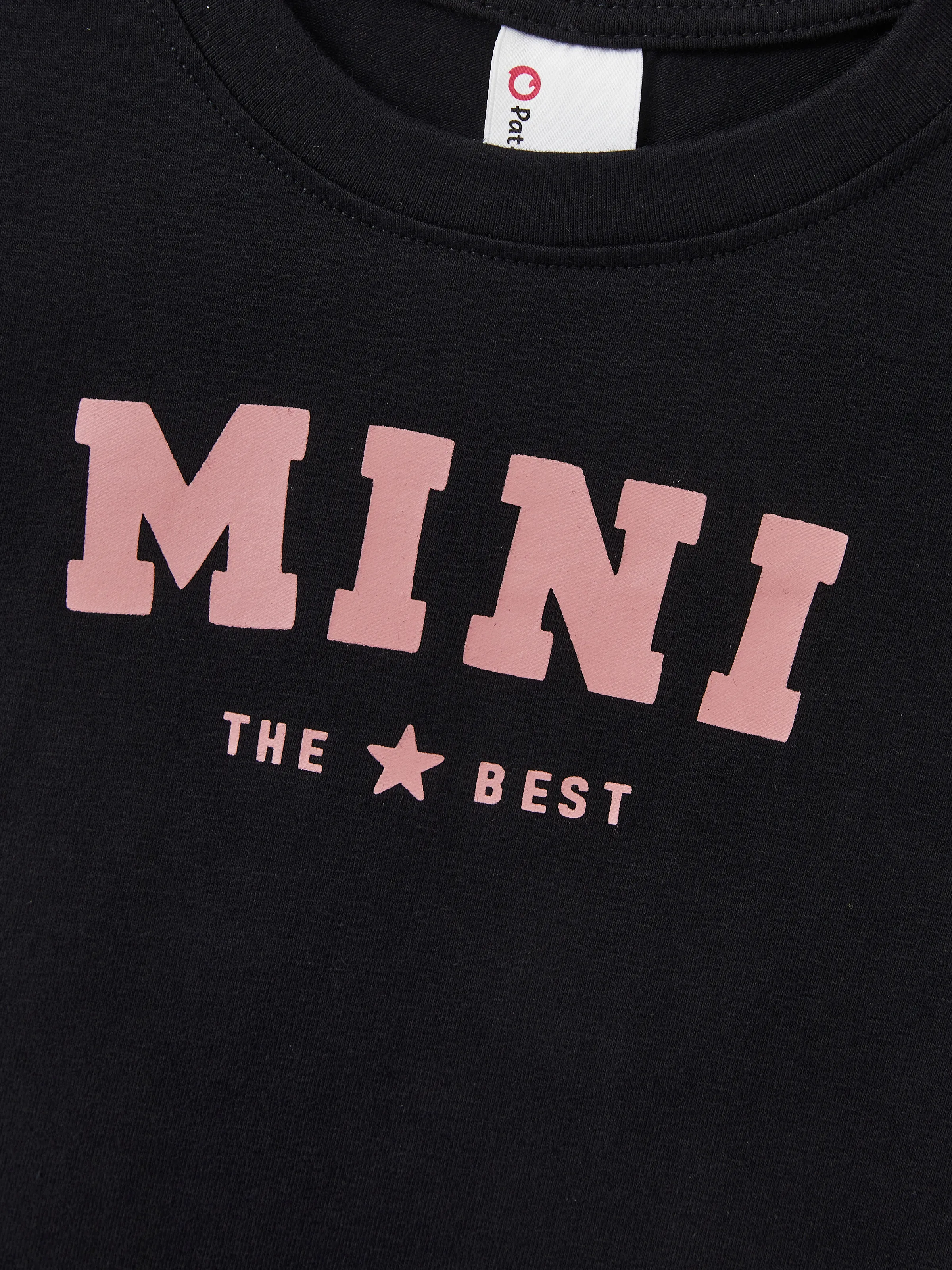 Funny Family Matching Cotton T-Shirt & Dress Set Daddy / Mini Print Black Tee for Dad and boy, Floral Print splicing Dress for Mom, girl and Baby, Perfect for Summer Family Outings Black - Image 20