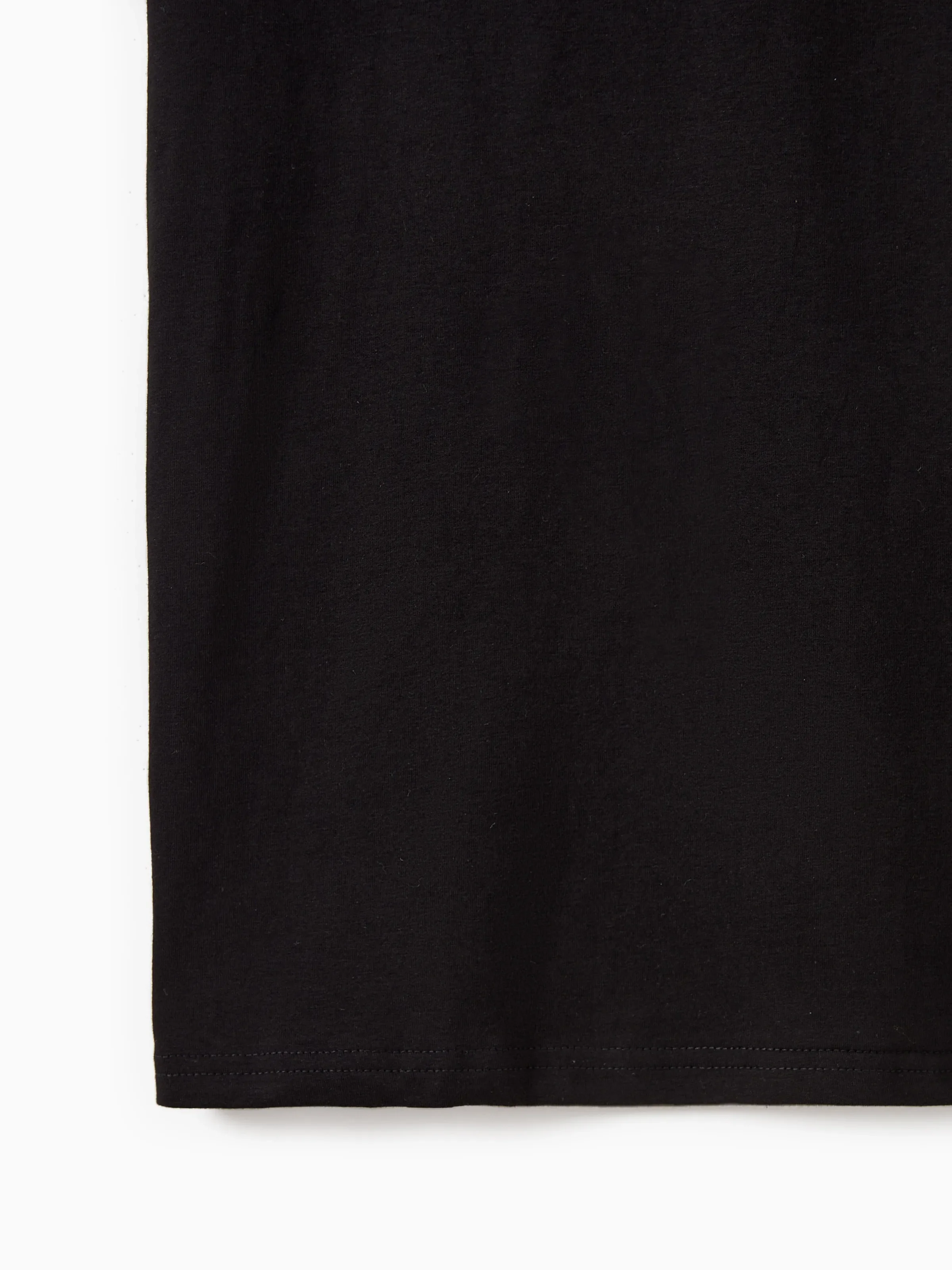 Family Matching Floral Print Belted Cami Dresses And Solid Short Sleeve Tops Sets Black - Image 26