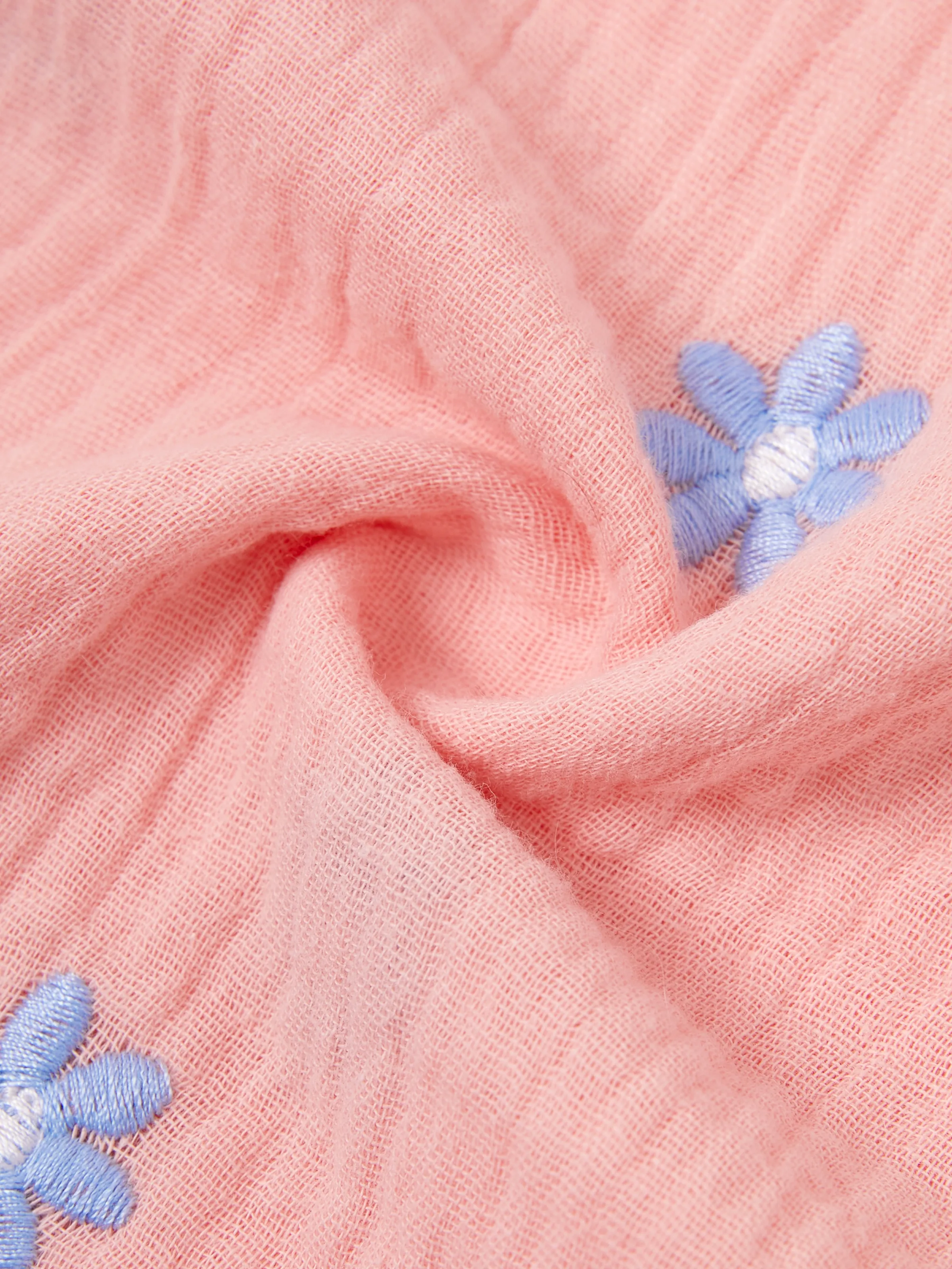 Family Matching Pink Outfits Flower Print Smocked Tie-Back Cotton Dress for Mom & Daughter, Solid Shirts for Dad & Son, Perfect for Summer Family Outings & Photos Mauve Pink - Image 5