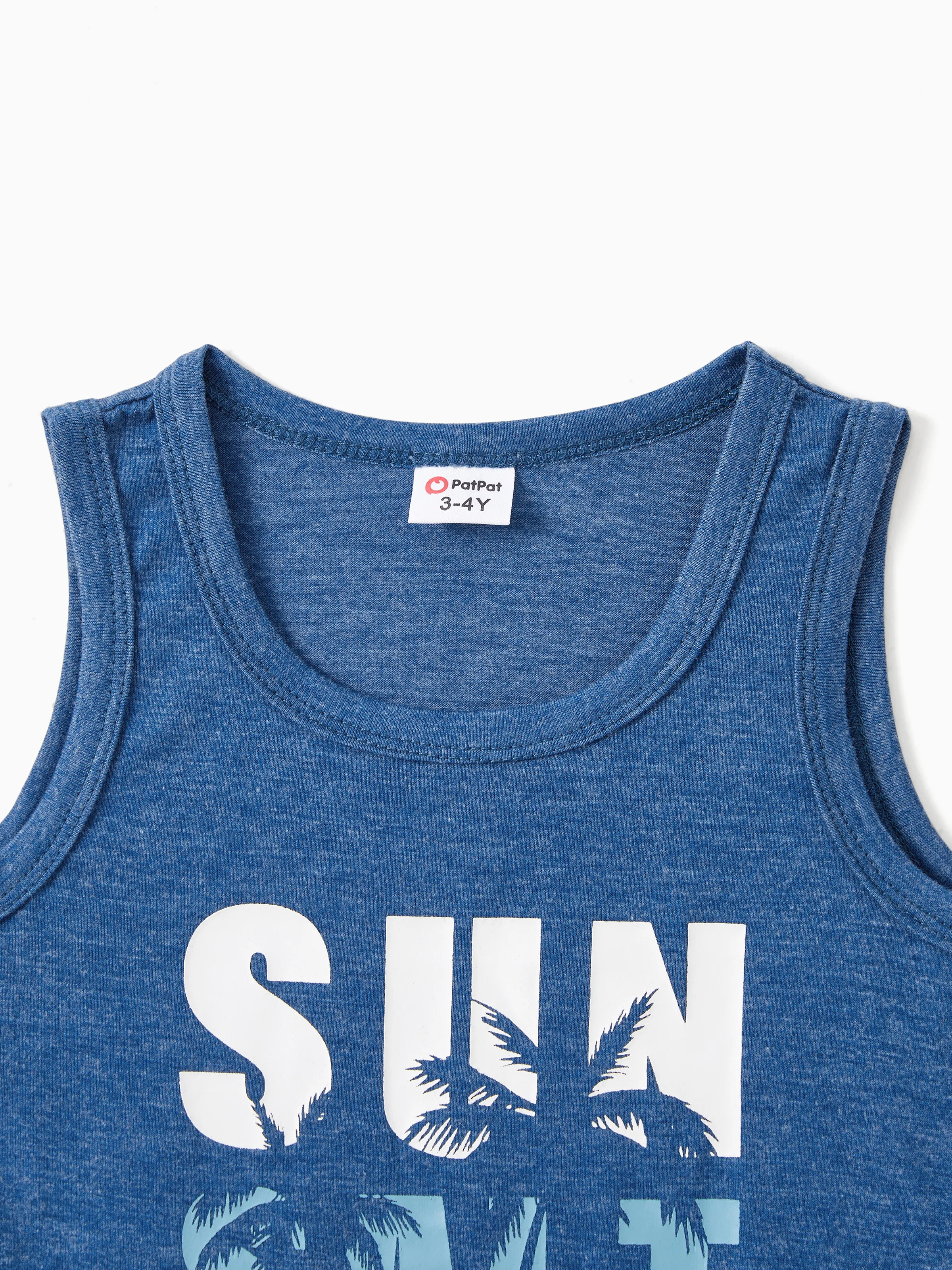 Family Matching Sets Blue Tank Top or Flowy A-Line Tank Dress with Pockets Blue - Image 11