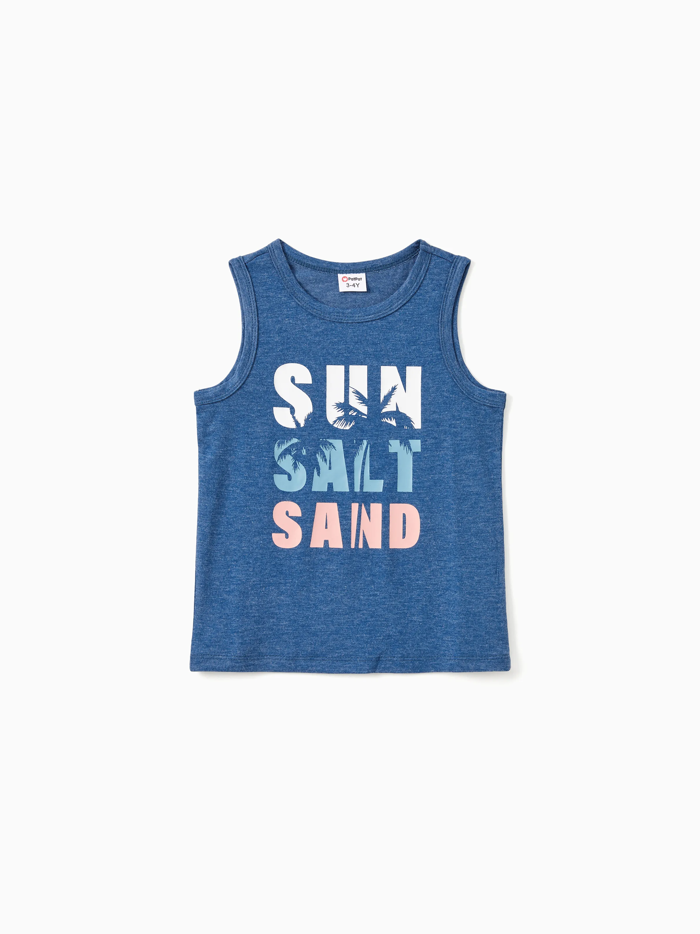 Family Matching Sets Blue Tank Top or Flowy A-Line Tank Dress with Pockets Blue - Image 19