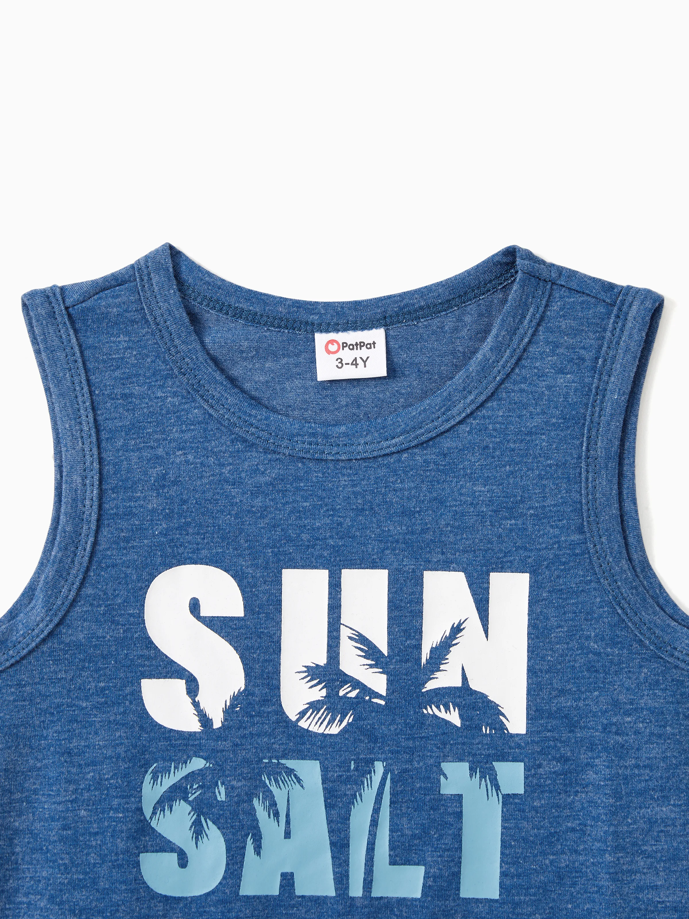 Family Matching Sets Blue Tank Top or Flowy A-Line Tank Dress with Pockets Blue - Image 20