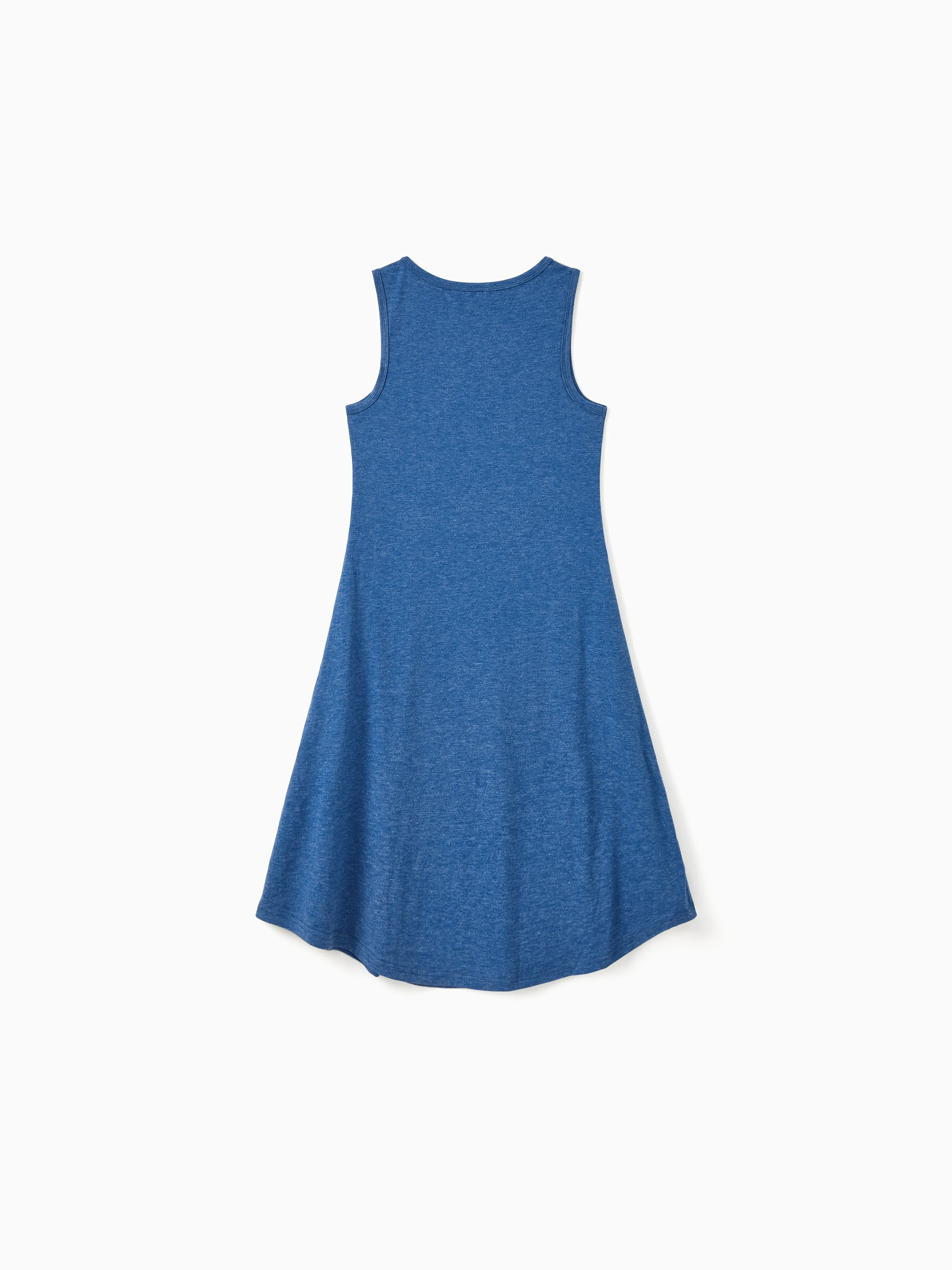 Family Matching Sets Blue Tank Top or Flowy A-Line Tank Dress with Pockets Blue - Image 6