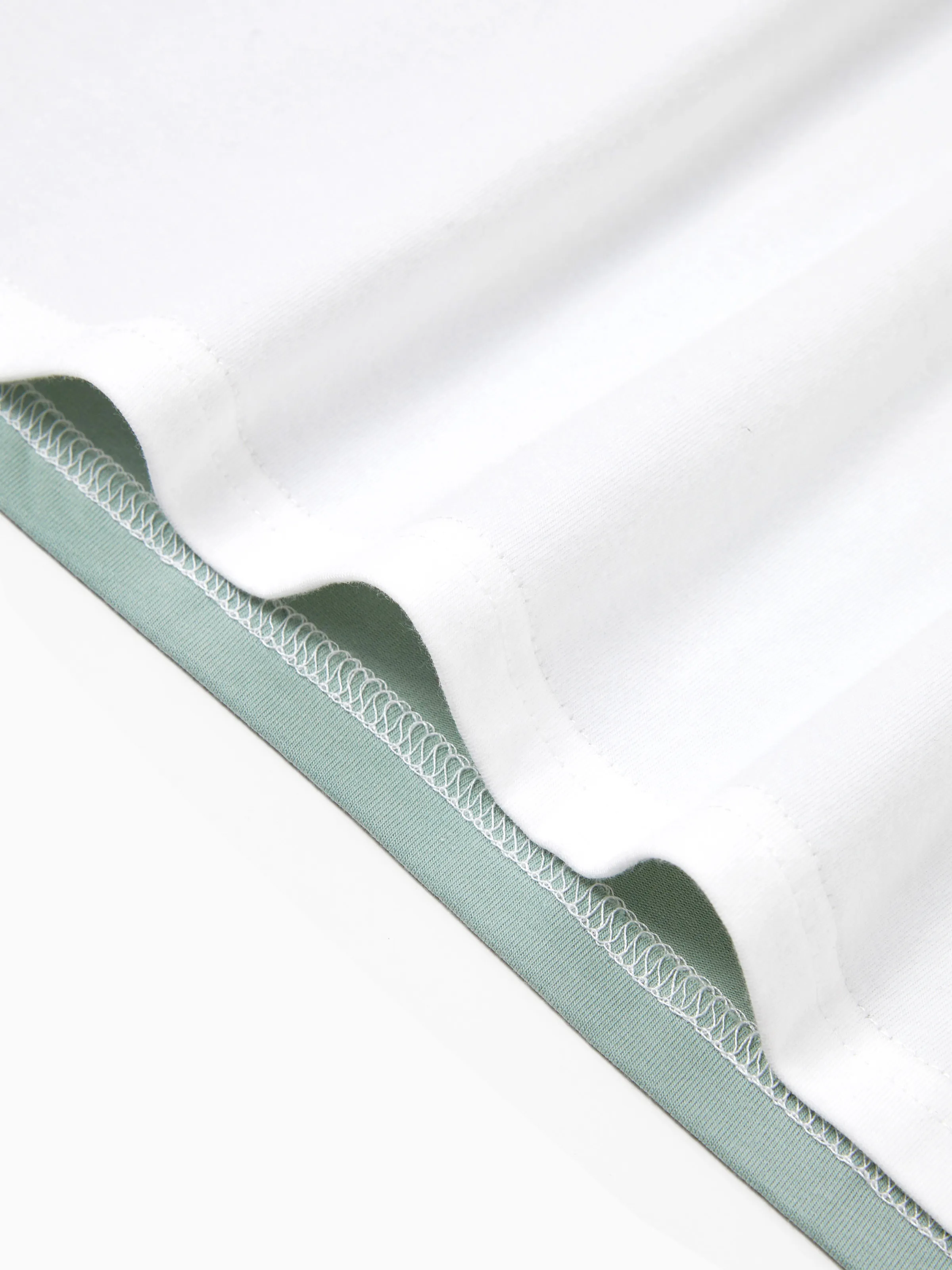 Family Matching Sets Green Striped Polo Shirt or Flora Print Strap Belted Dress Light Green - Image 25