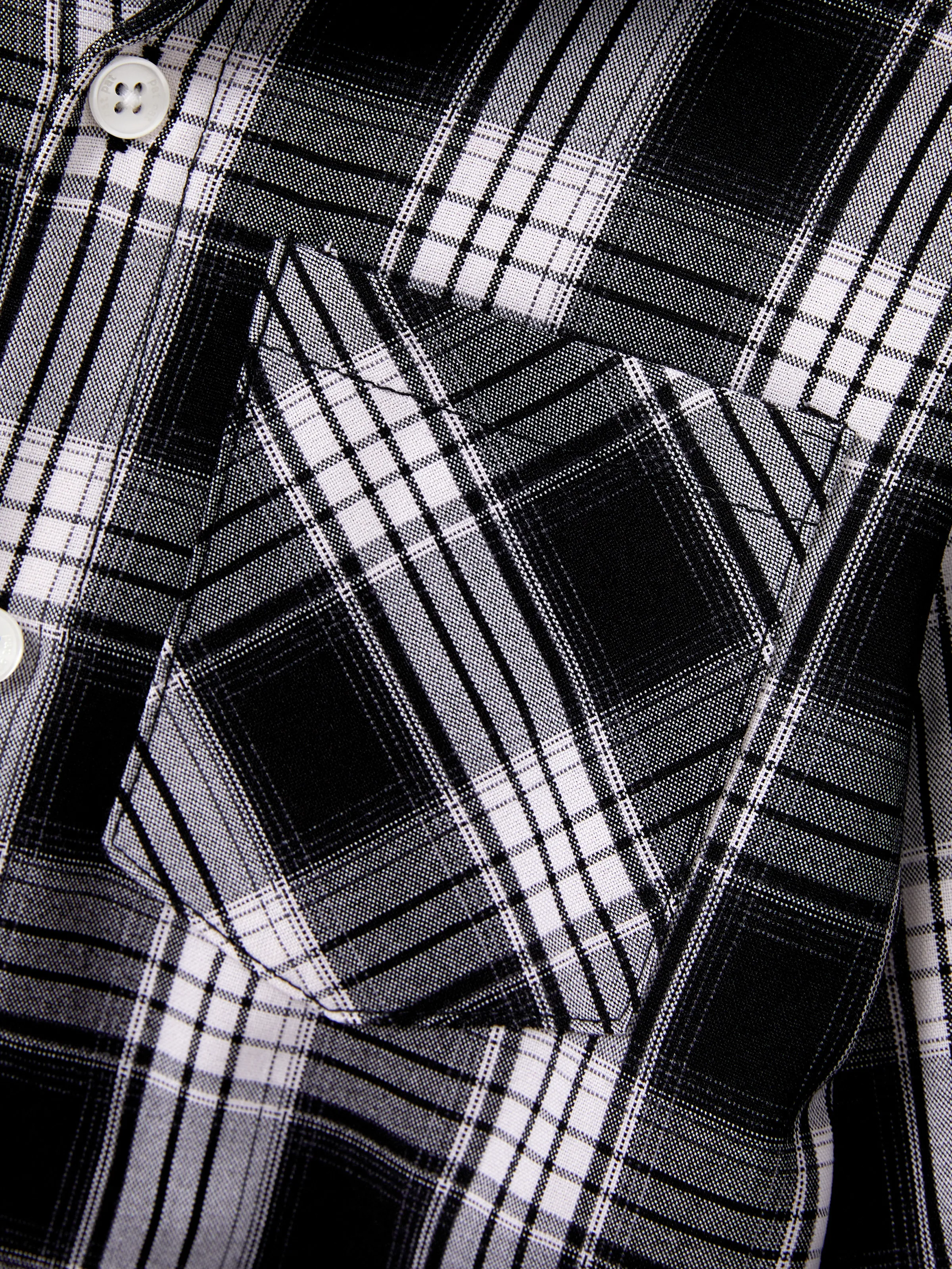 Family Matching Sets Long Sleeves Black and White Plaid Sweatshirt or Velvet Short-sleeve Belted Dress Burgundy - Image 20