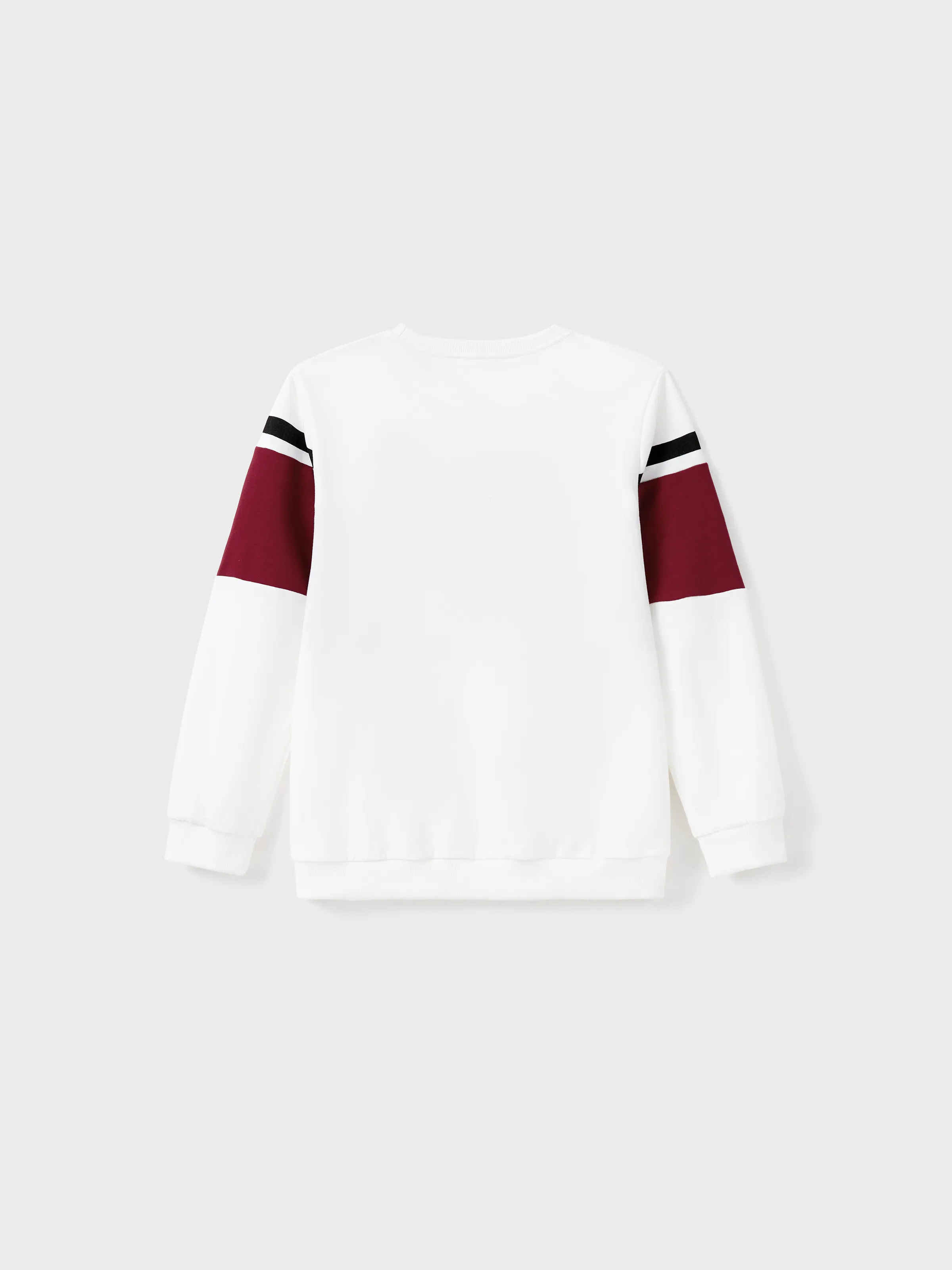 Family Matching Sets Long Sleeves Sweatshirt or Off-Shoulder Butterfly Embroidered Tulle Dress Burgundy - Image 18