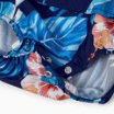 Family Matching Vacation Set Tropical Floral Print Shirt or Halter Dresses for Dad, Mom, Kids & Baby, Perfect for Summer Holidays & Family Photos Deep Blue - Image 19