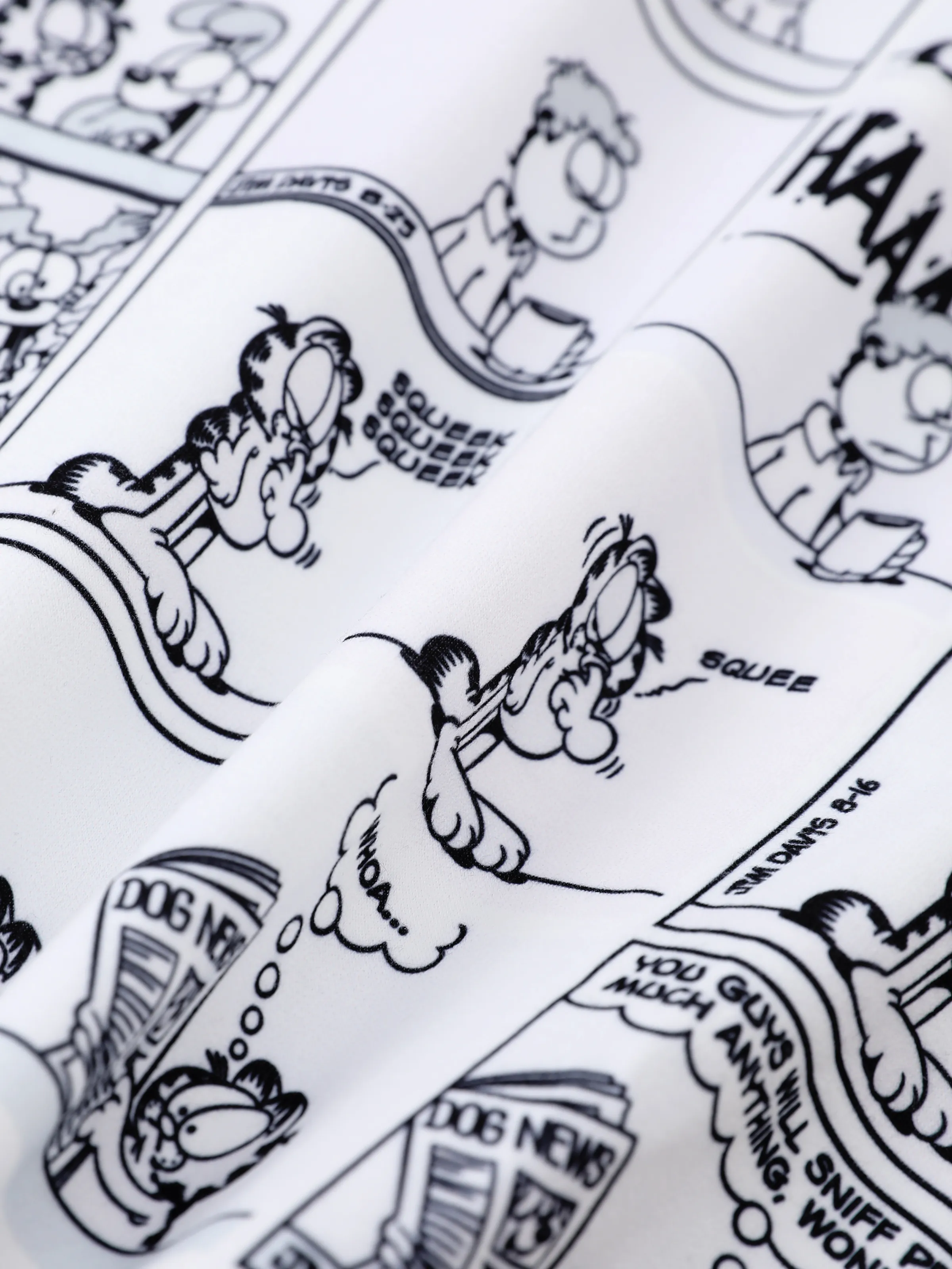 Garfield Kids Boy 1pc Graphic Comic Print Hoodie BlackandWhite - Image 7