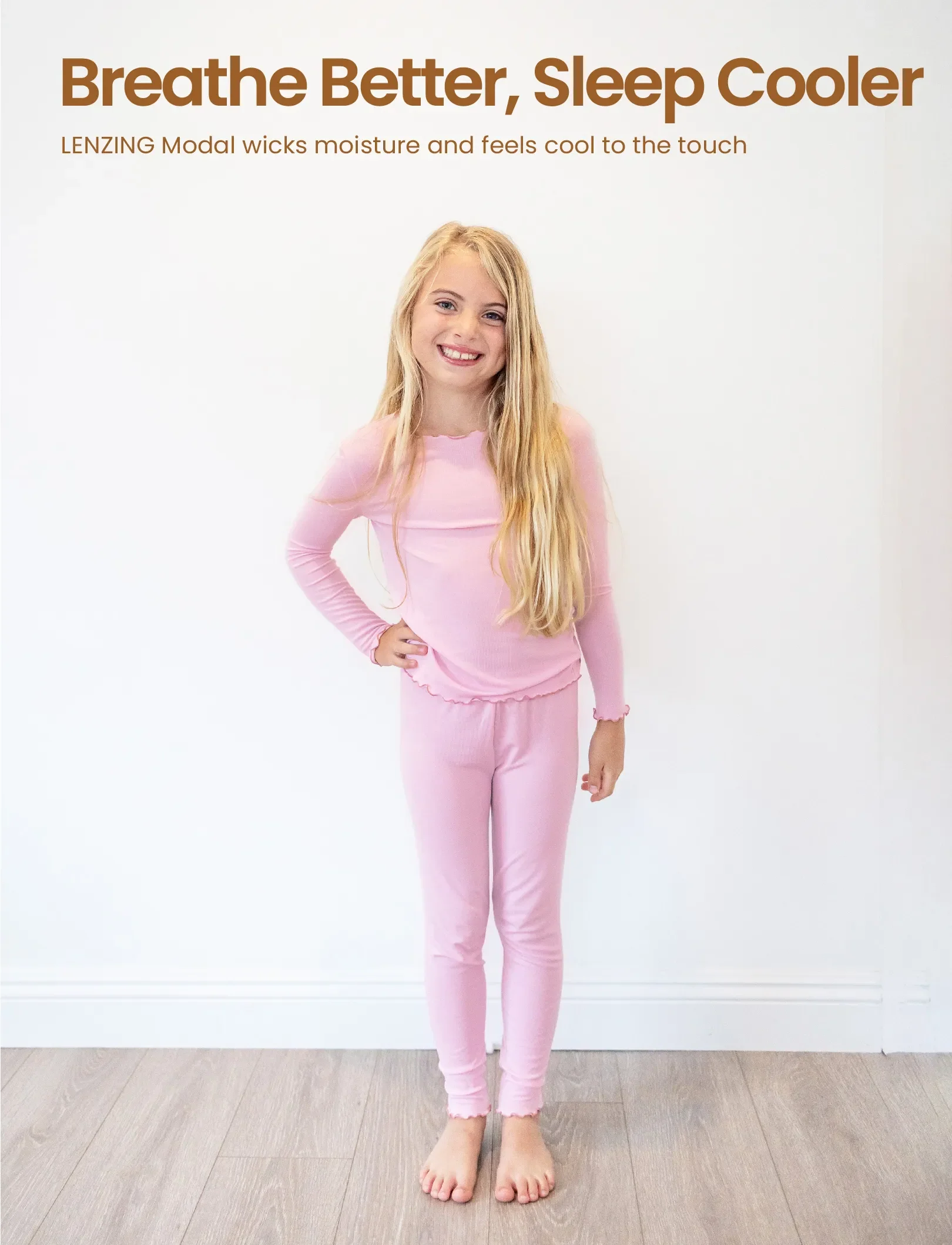 Halloween Pajama Set 2-piece Modal Pajamas With Childlike Print for Toddler / Kids ( Snug-Fitting ) Pink - Image 4