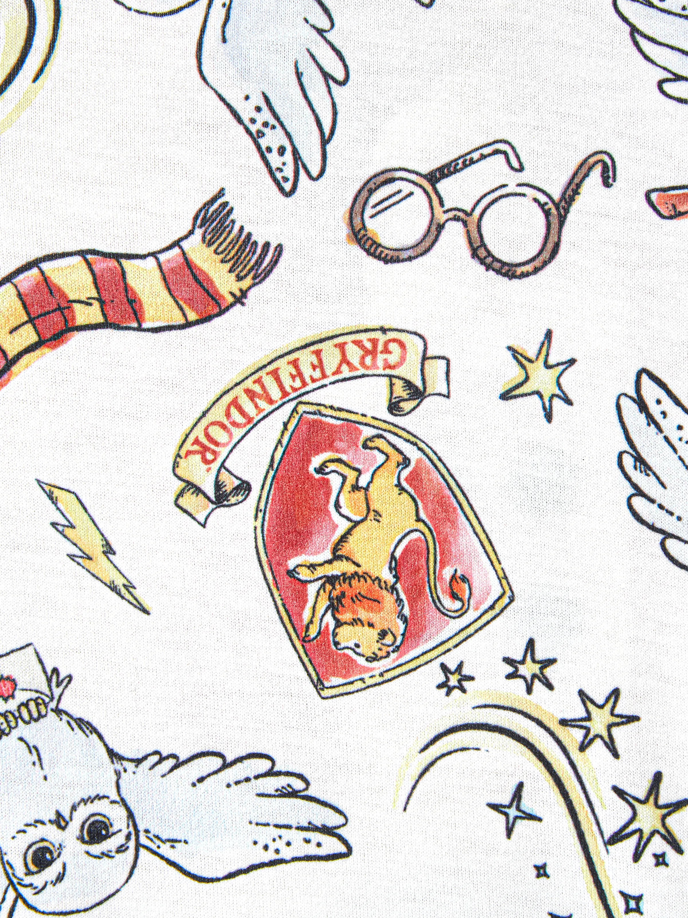 Harry Potter Baby Boy/Girl Short-sleeve Graphic Print Naia™ Romper White - Image 2