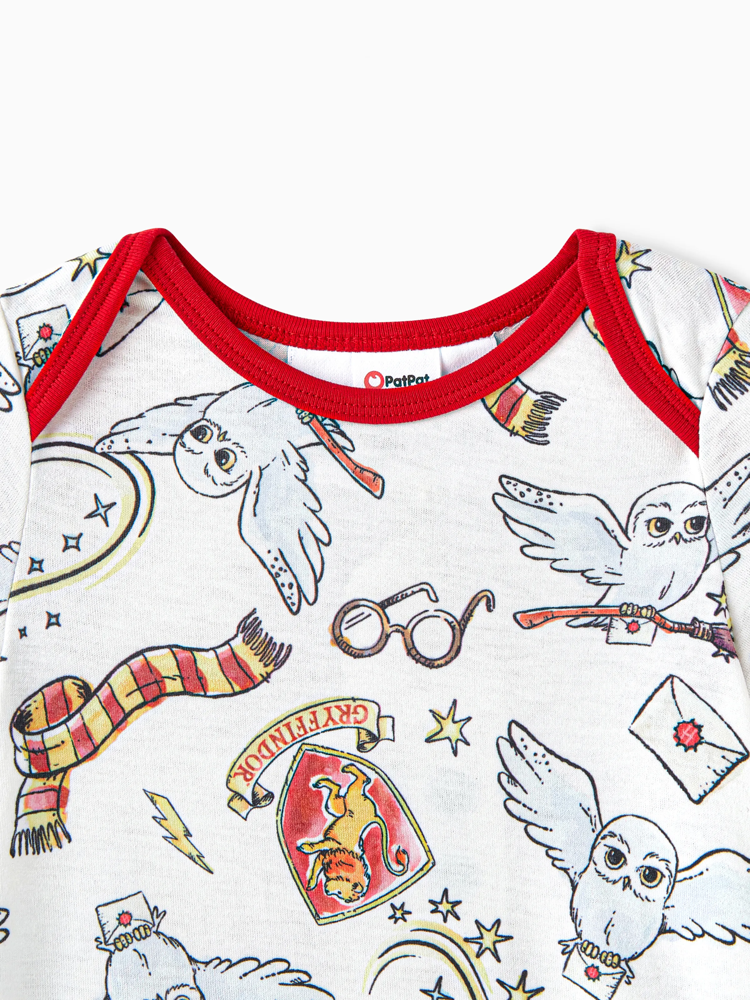 Harry Potter Baby Boy/Girl Short-sleeve Graphic Print Naia™ Romper White - Image 5