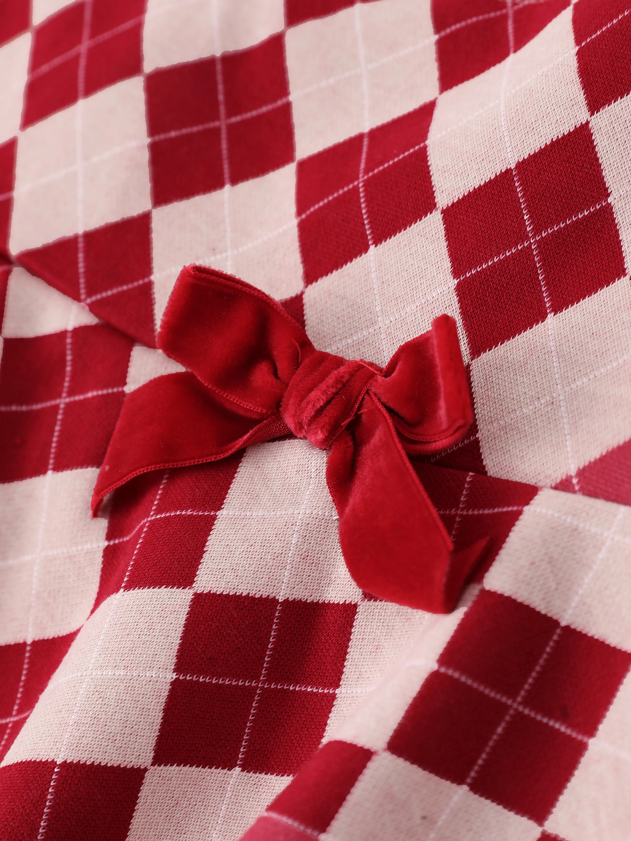 Harry Potter Kid Girl 2pcs Owl Print Long-sleeve Sweatshirt And Bow tie Plaid Skirt Set Red - Image 10