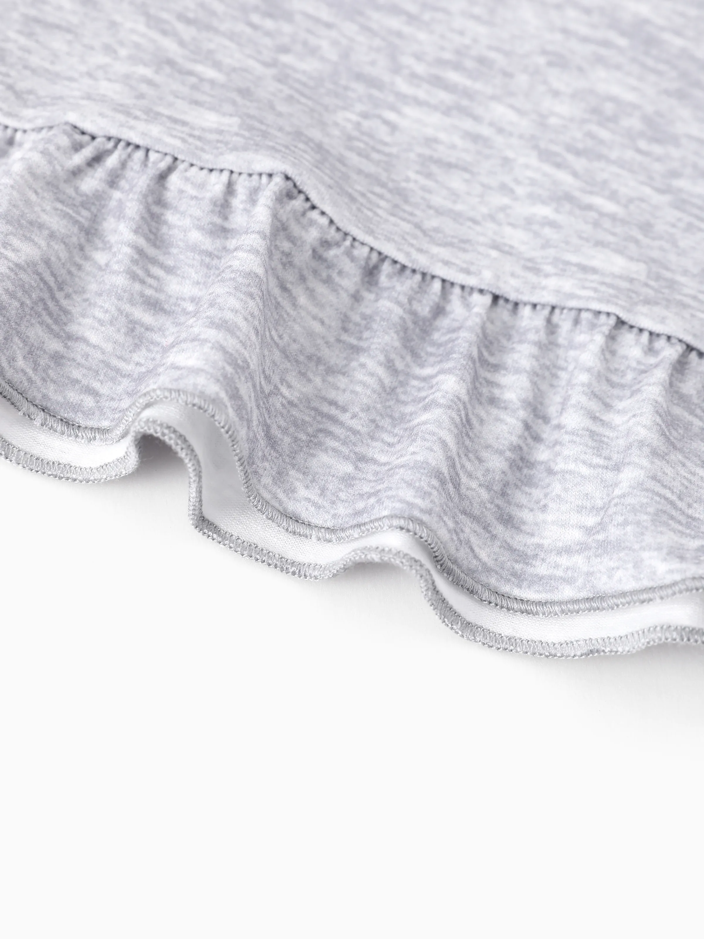 Harry Potter Kid Girl Ruffle Edge Pajamas Nightdress Light Grey - Image 9