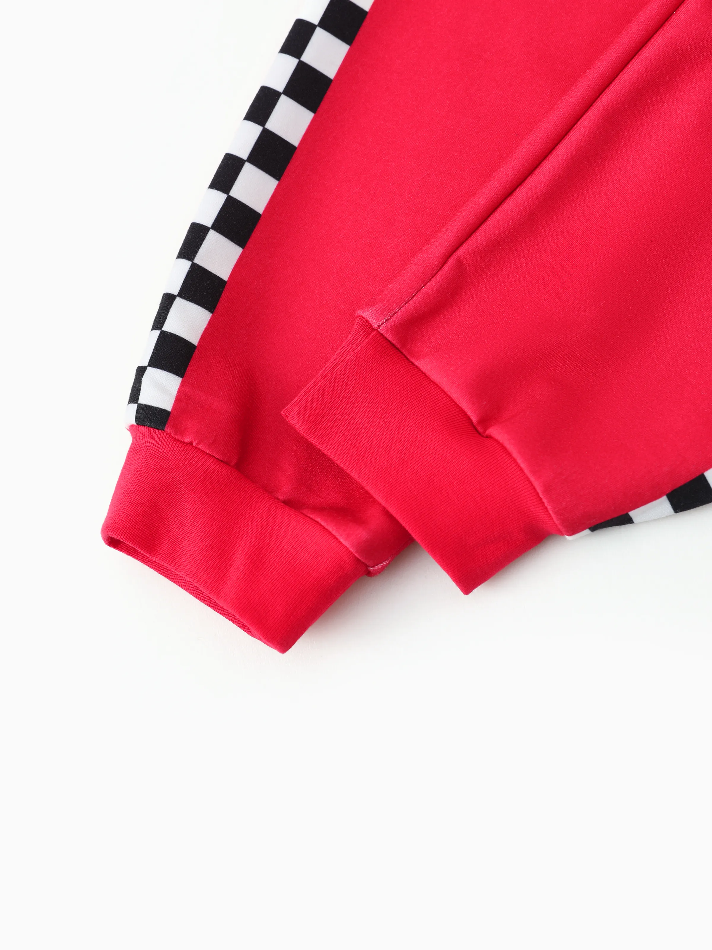 Hot Wheels Toddler Boy 1pc Colorblock Logo Print Long-sleeve Racing Jumpsuit Red - Image 9
