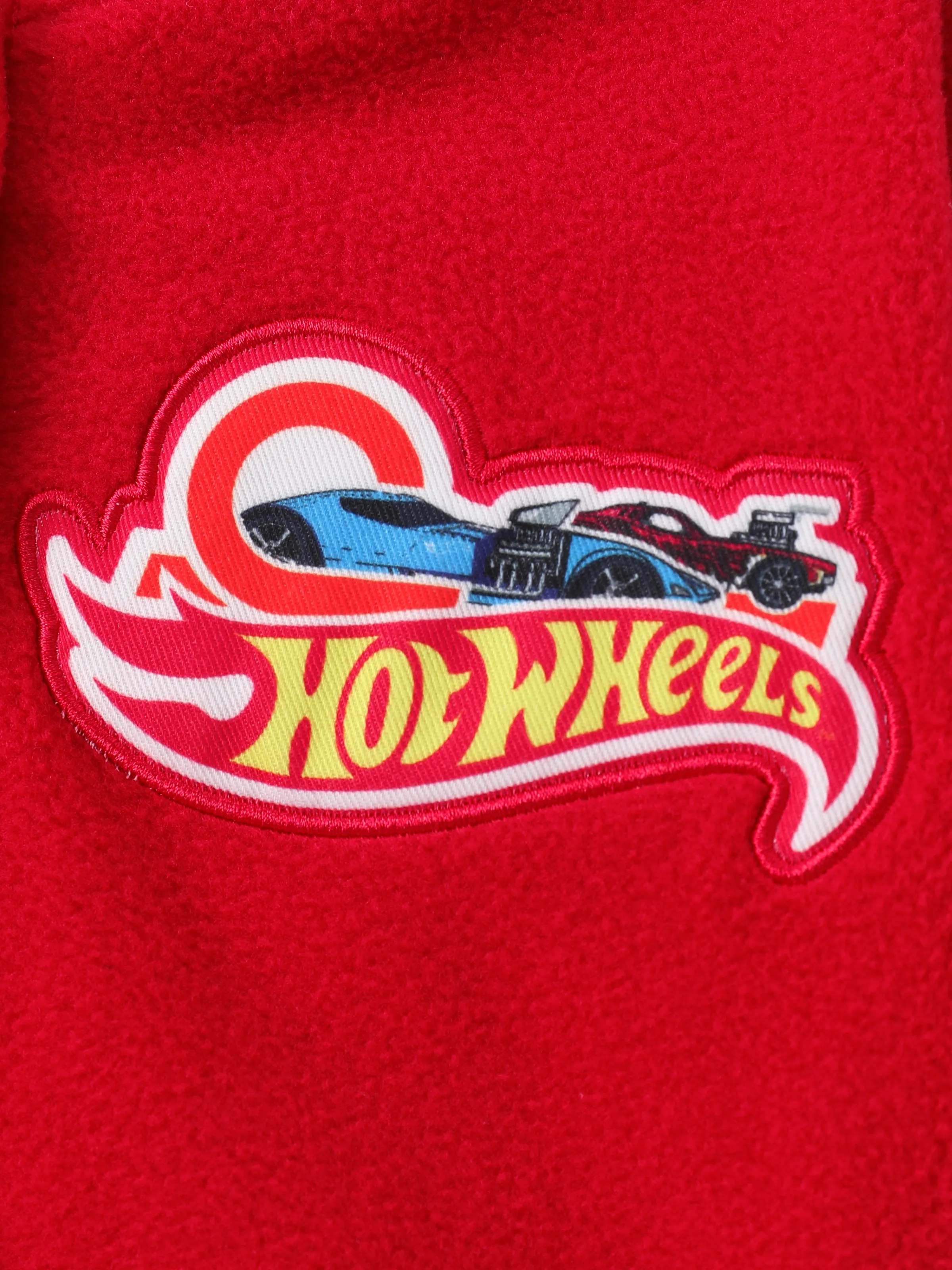 Hot Wheels Toddler/Kid Boy 1pc Varsity Bomber Jacket Red - Image 3