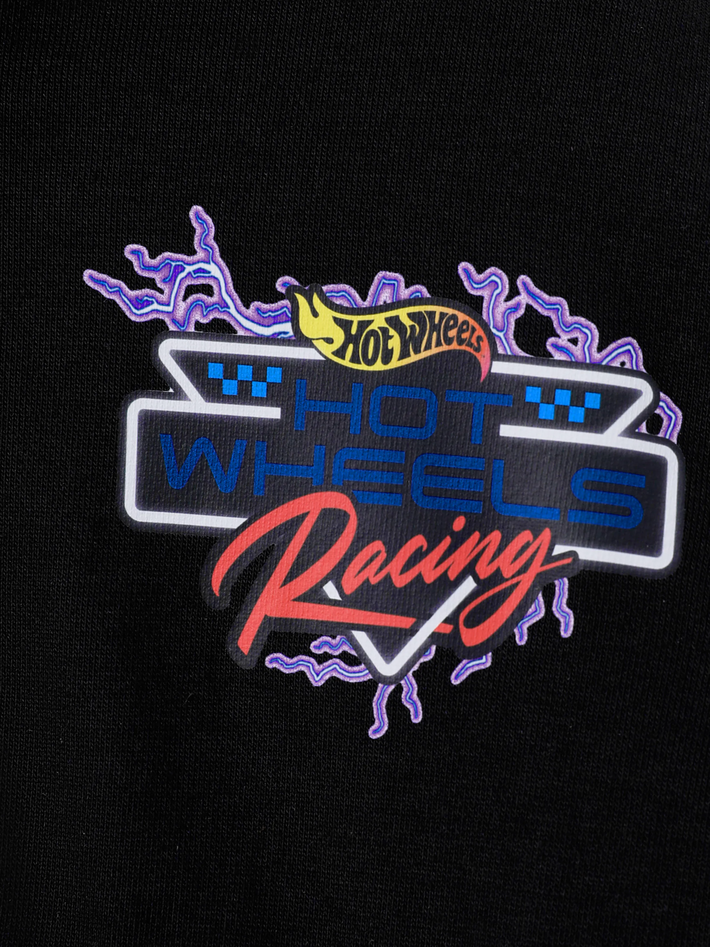 Hot Wheels Toddler/Kid Boy Colorblock Logo Print Long-sleeve Racing Sweatshirt Blue - Image 4