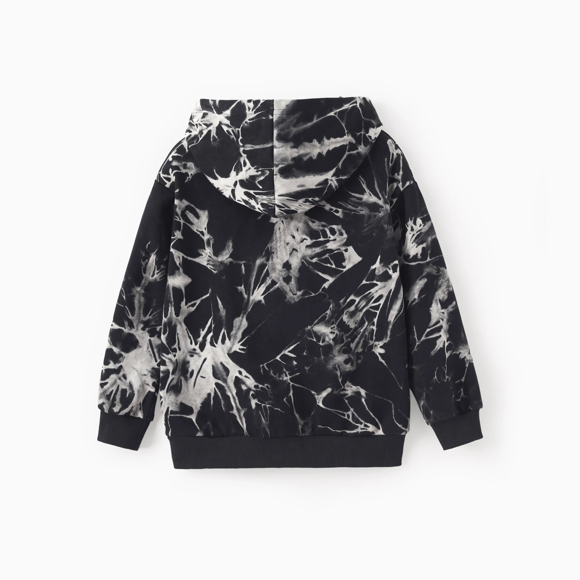 Hot Wheels Toddler/Kids Boy Tie-dyed Cotton Hoodie Sweatshirt Black - Image 3