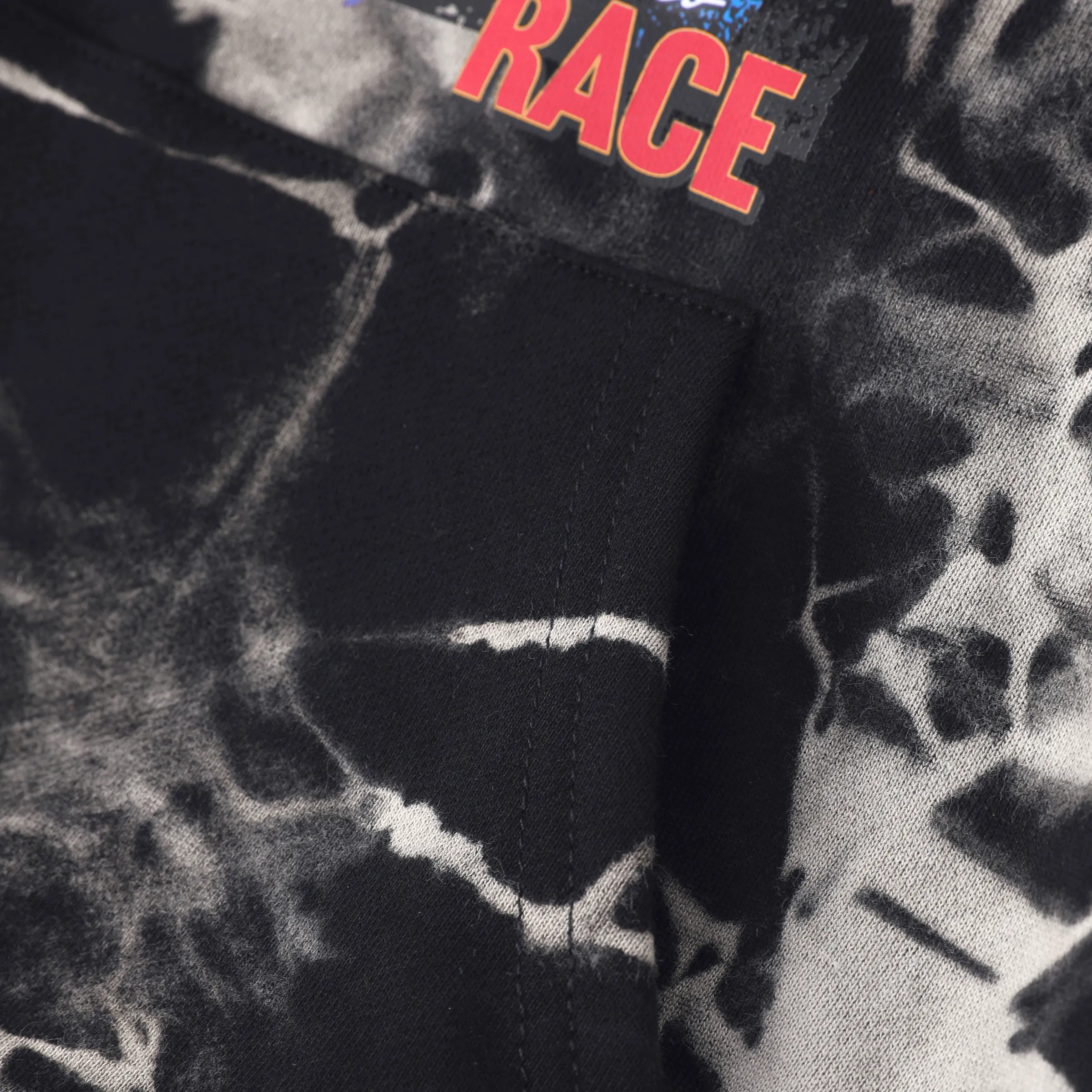 Hot Wheels Toddler/Kids Boy Tie-dyed Cotton Hoodie Sweatshirt Black - Image 4