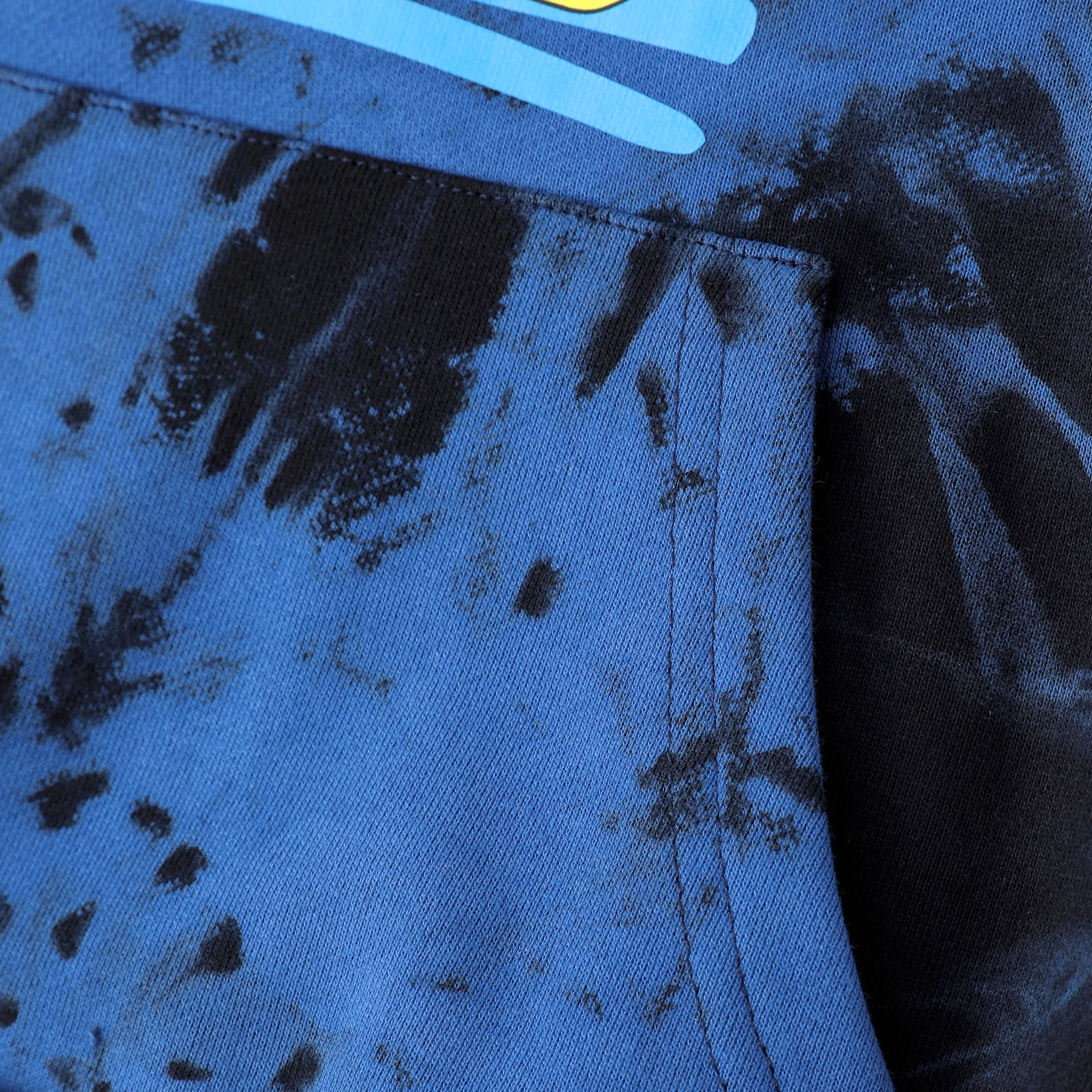 Hot Wheels Toddler/Kids Boy Tie-dyed Cotton Hoodie Sweatshirt Blue - Image 4