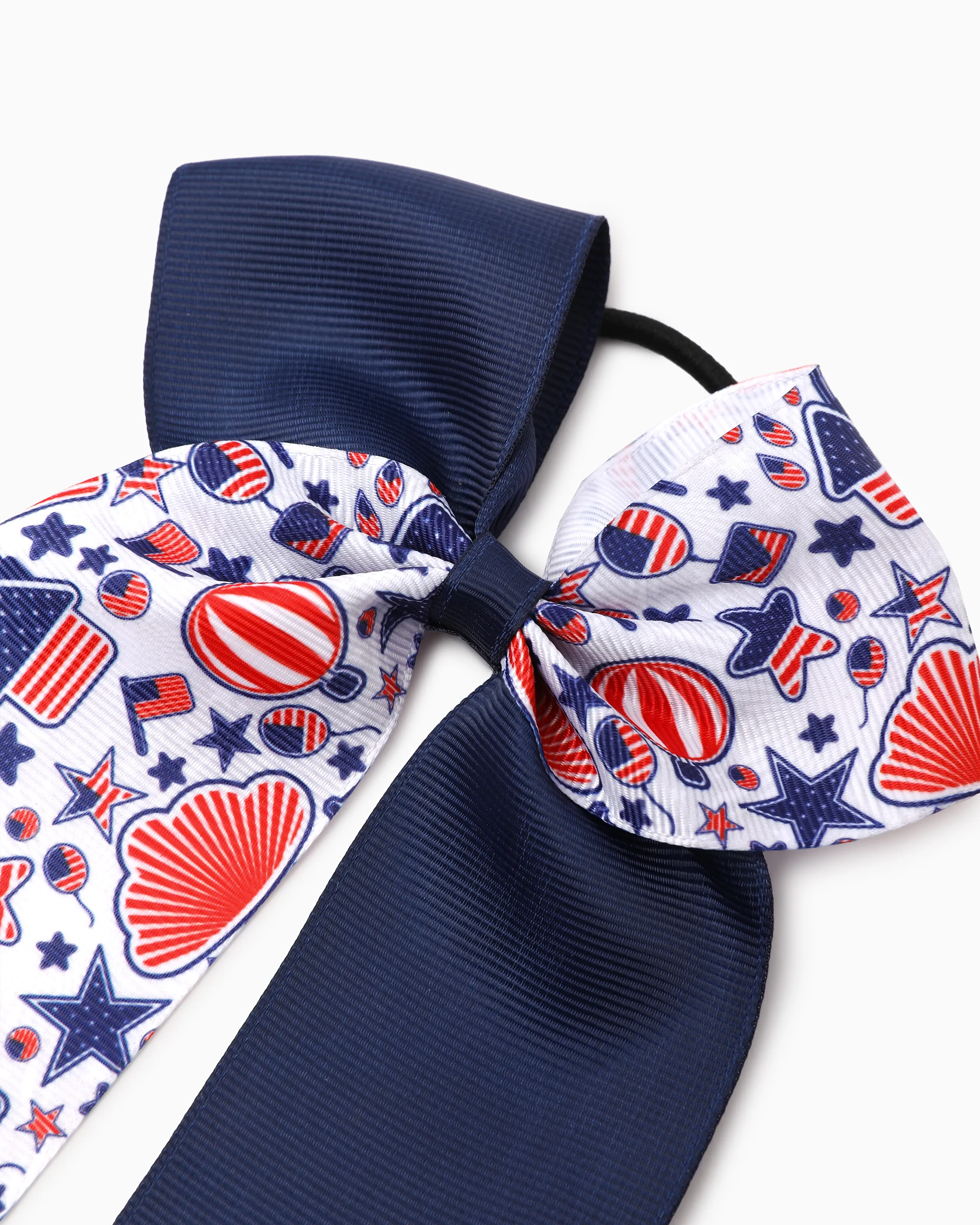 Independence Day Mommy and Me 5-Pack Patriotic Bow Hair Ties Multi-color - Image 21