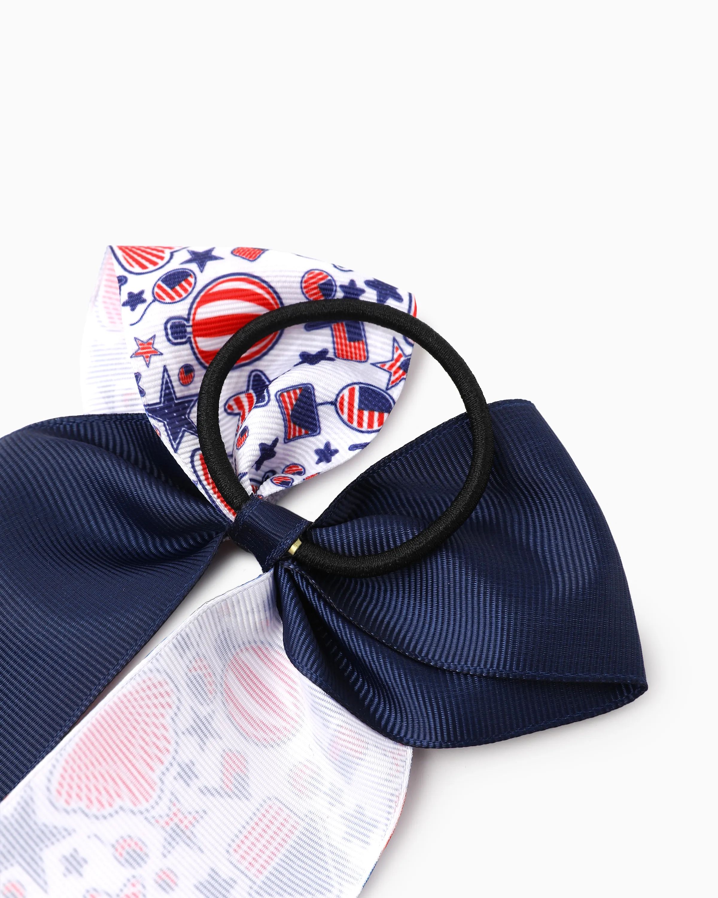 Independence Day Mommy and Me 5-Pack Patriotic Bow Hair Ties Multi-color - Image 22