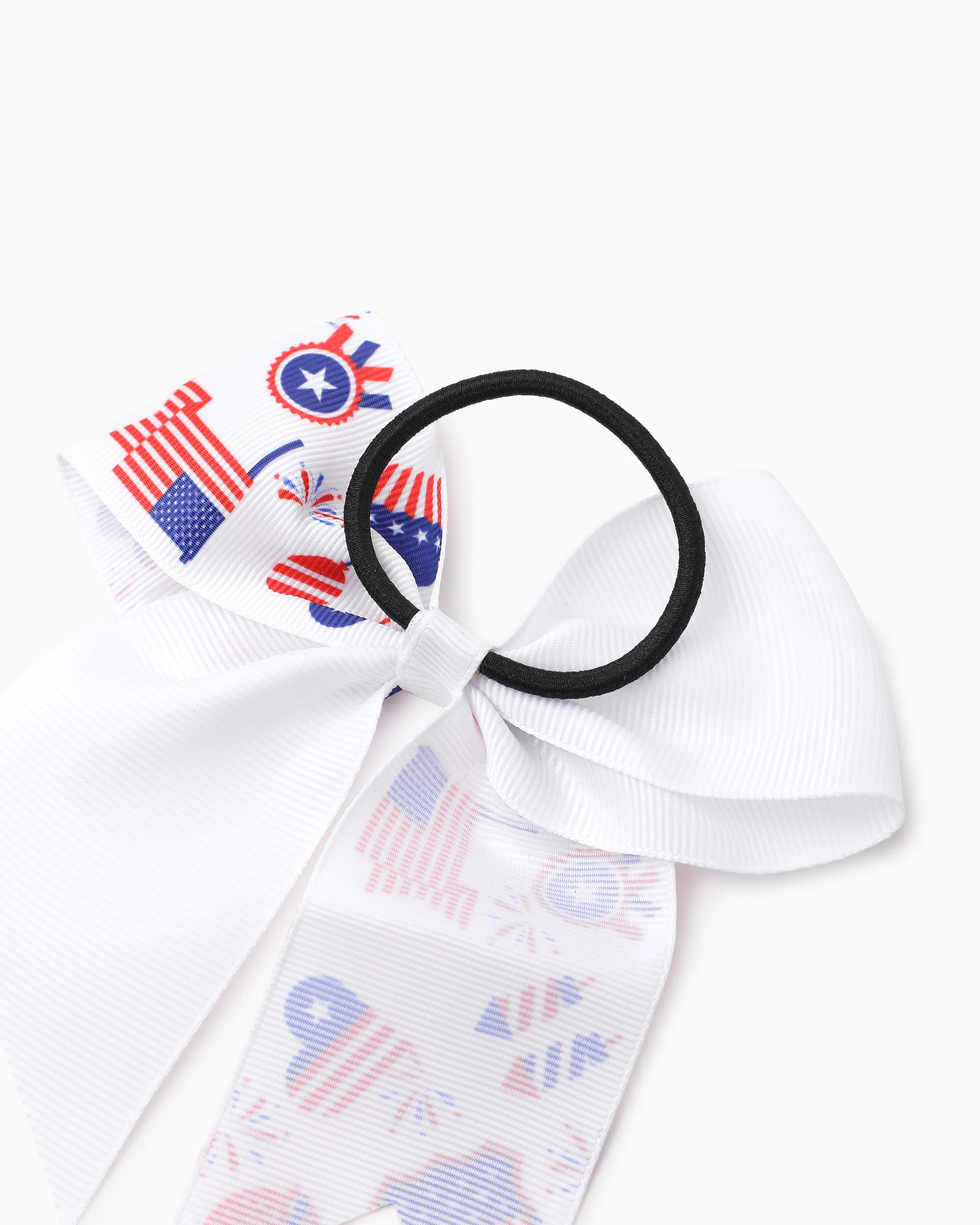Independence Day Mommy and Me 5-Pack Patriotic Bow Hair Ties Multi-color - Image 7