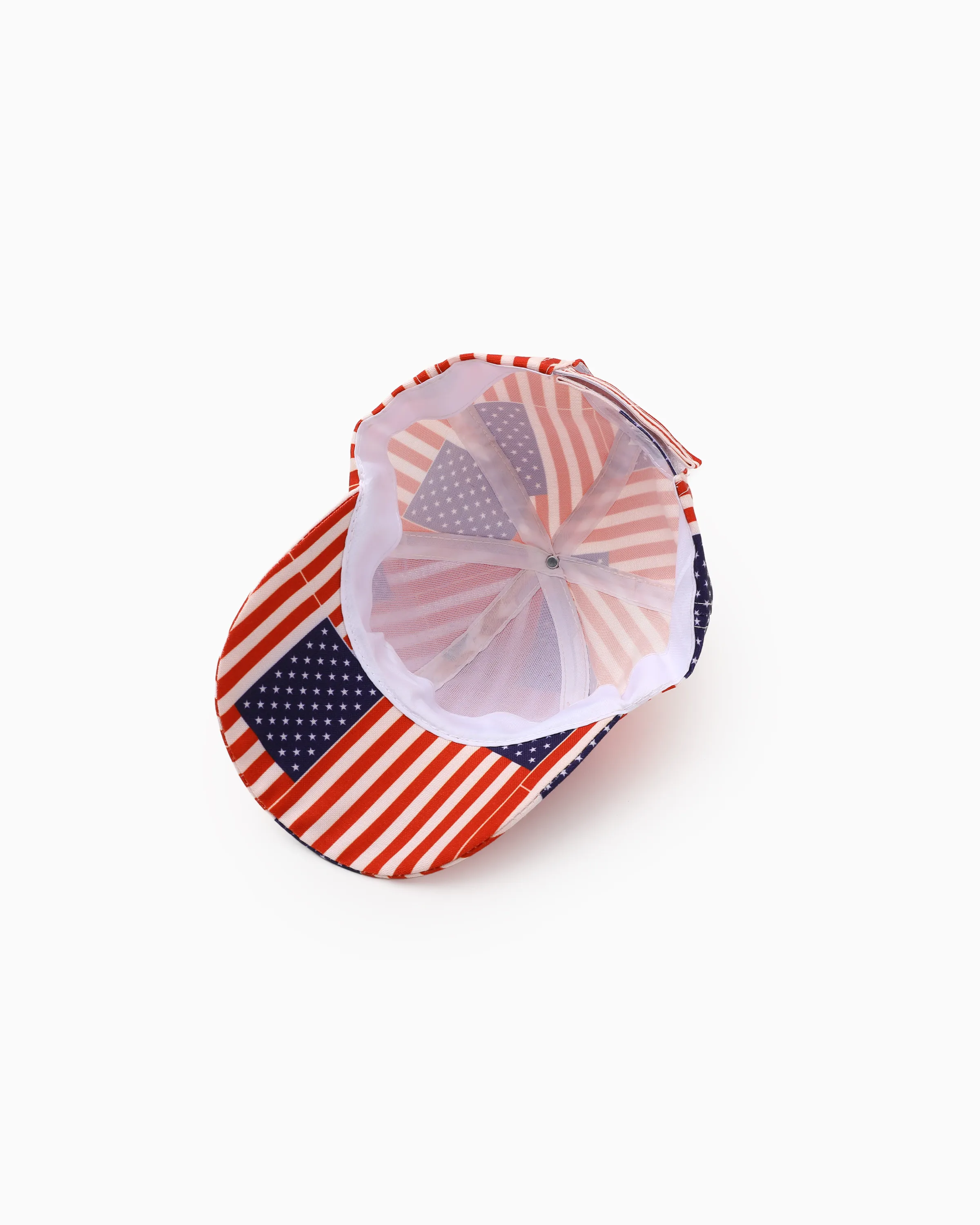 Independence Day Toddler/Kids American Flag Print Baseball Cap Red - Image 7