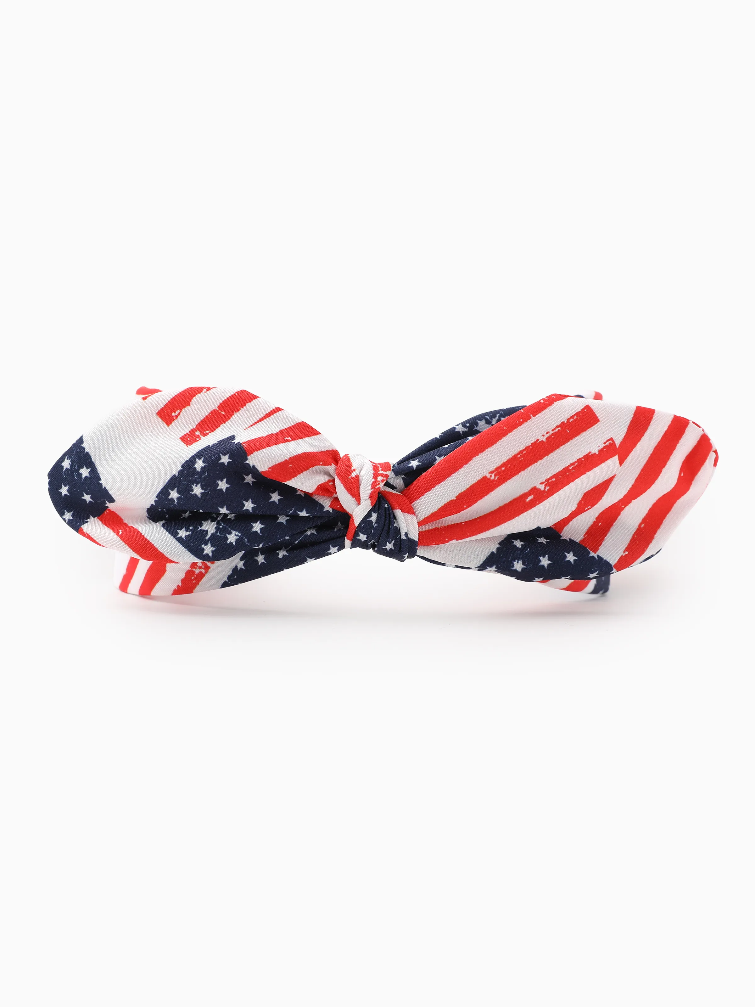 Independence Day Mommy and Me Patriotic Star Stripe Bow Headband Deep Blue - Image 7