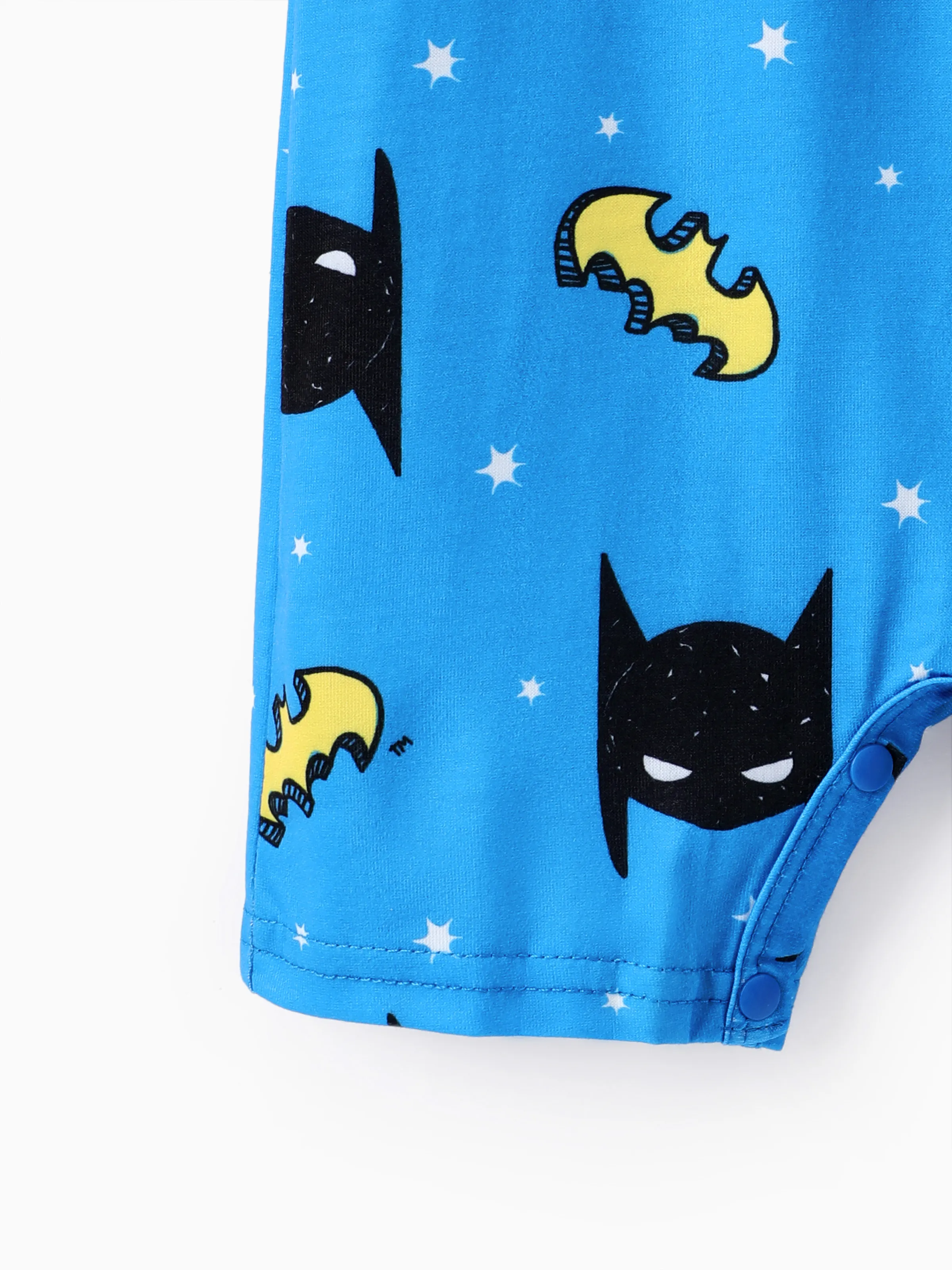 Justice League Baby Boy Batman/Superman Tank Romper Blue - Image 6