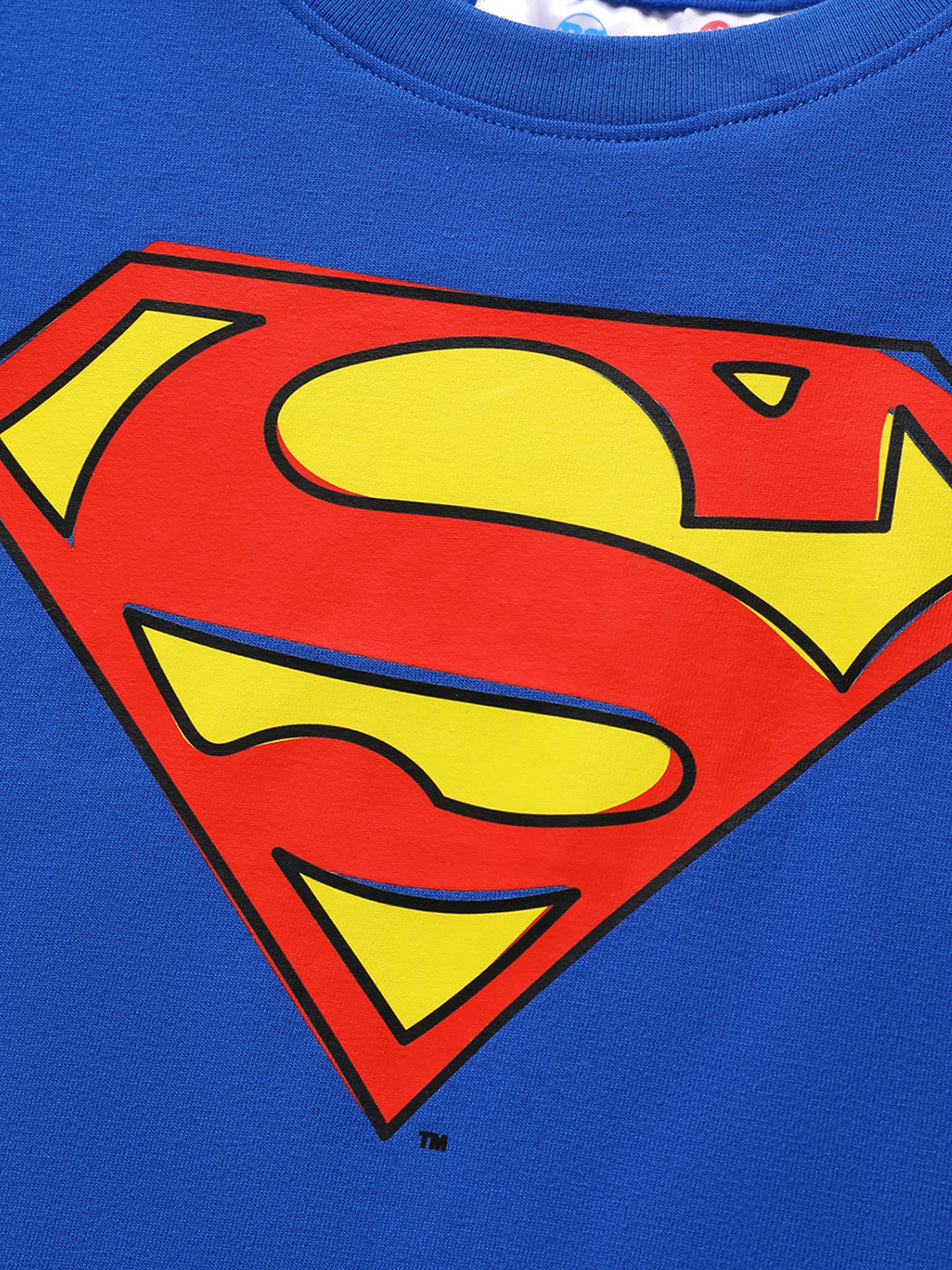 Justice League Toddler Boy Batman/Superman/Wonder Woman/The Flash Cotton Tee Blue - Image 2