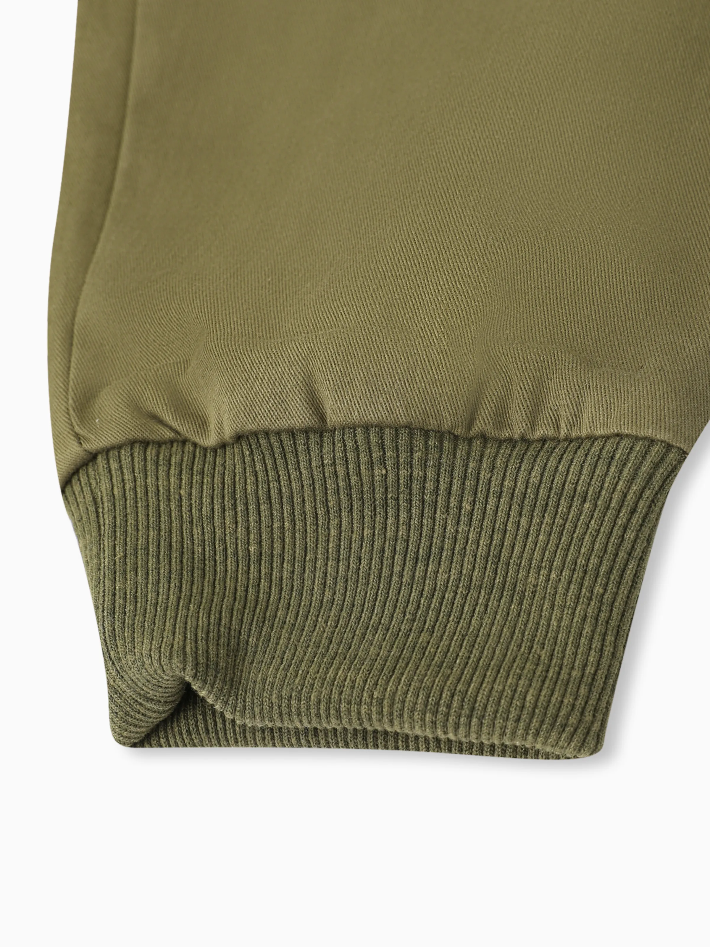 Kid Boy Casual Pocket Design Cotton Cargo Pants Army green - Image 5