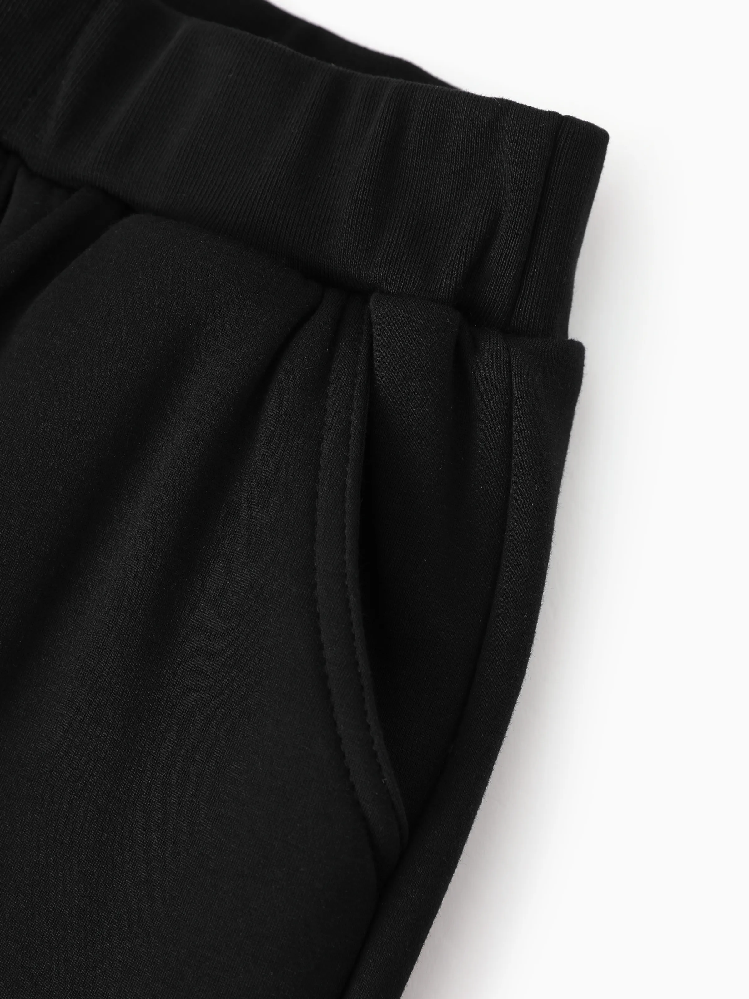 kids fleece lined jogger pants with reflective print and pockets warm breathable and moisture wicking sweatpants for boys and girls deep black - Image 10