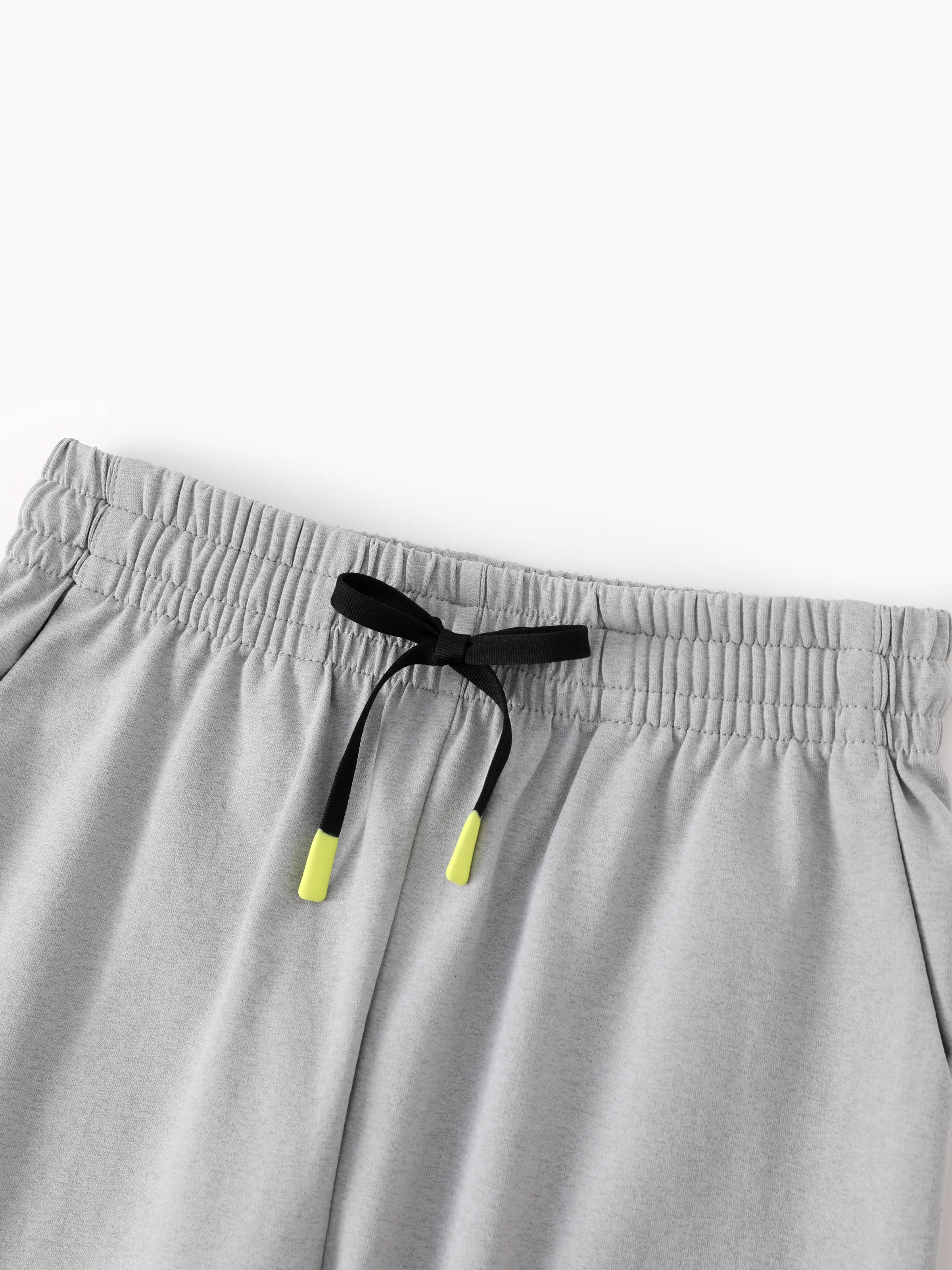 kids-jogger-pants-with-elastic-waistband-and-drawstring-comfortable-everyday-sweatpants-with-pockets-for-boys-and-girls-light-grey - Image 7