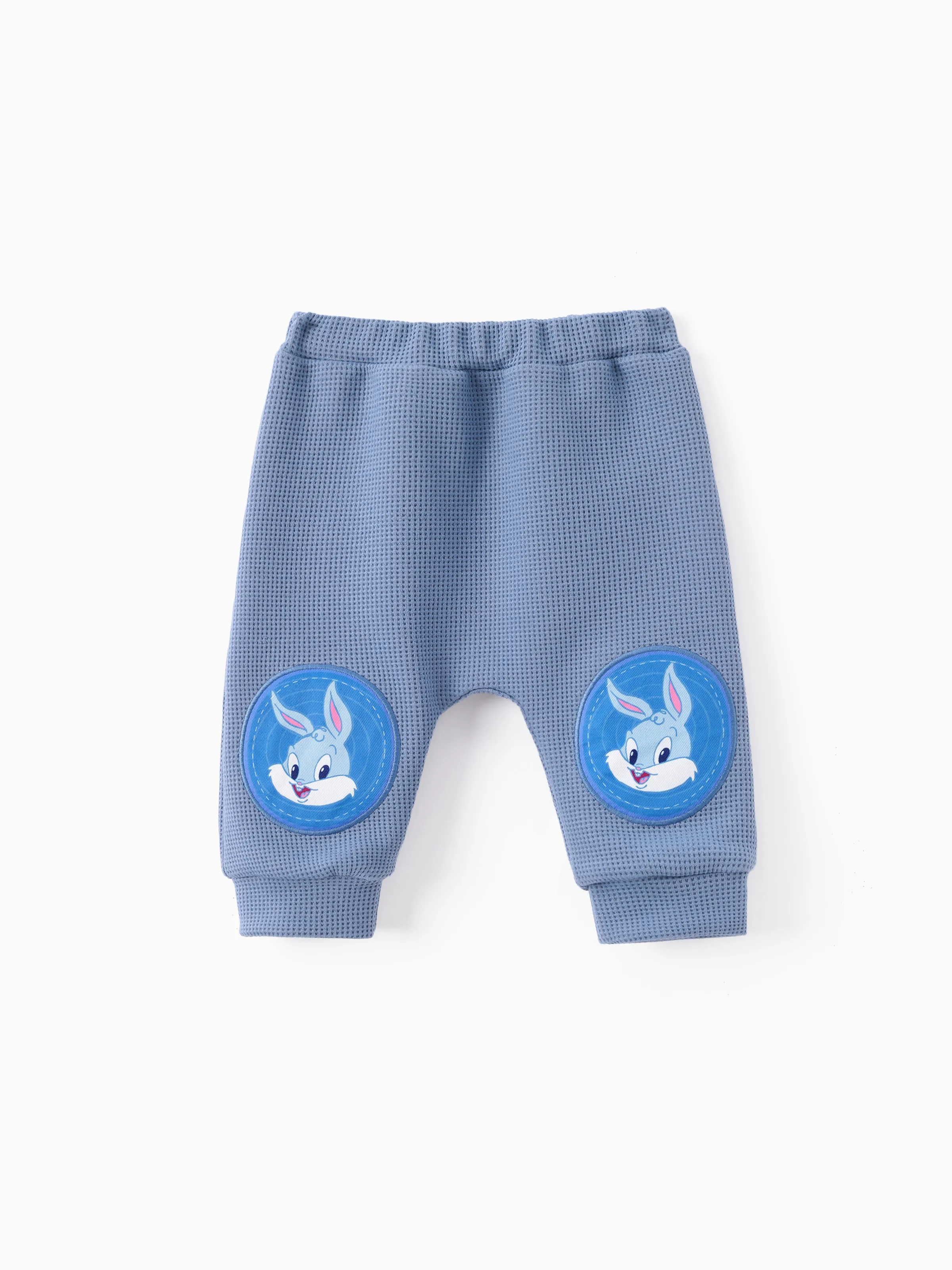 Looney Tunes Baby Boy 2pcs Character Embroidered Long-sleeve Knitted Top And Pants Set Blue - Image 7