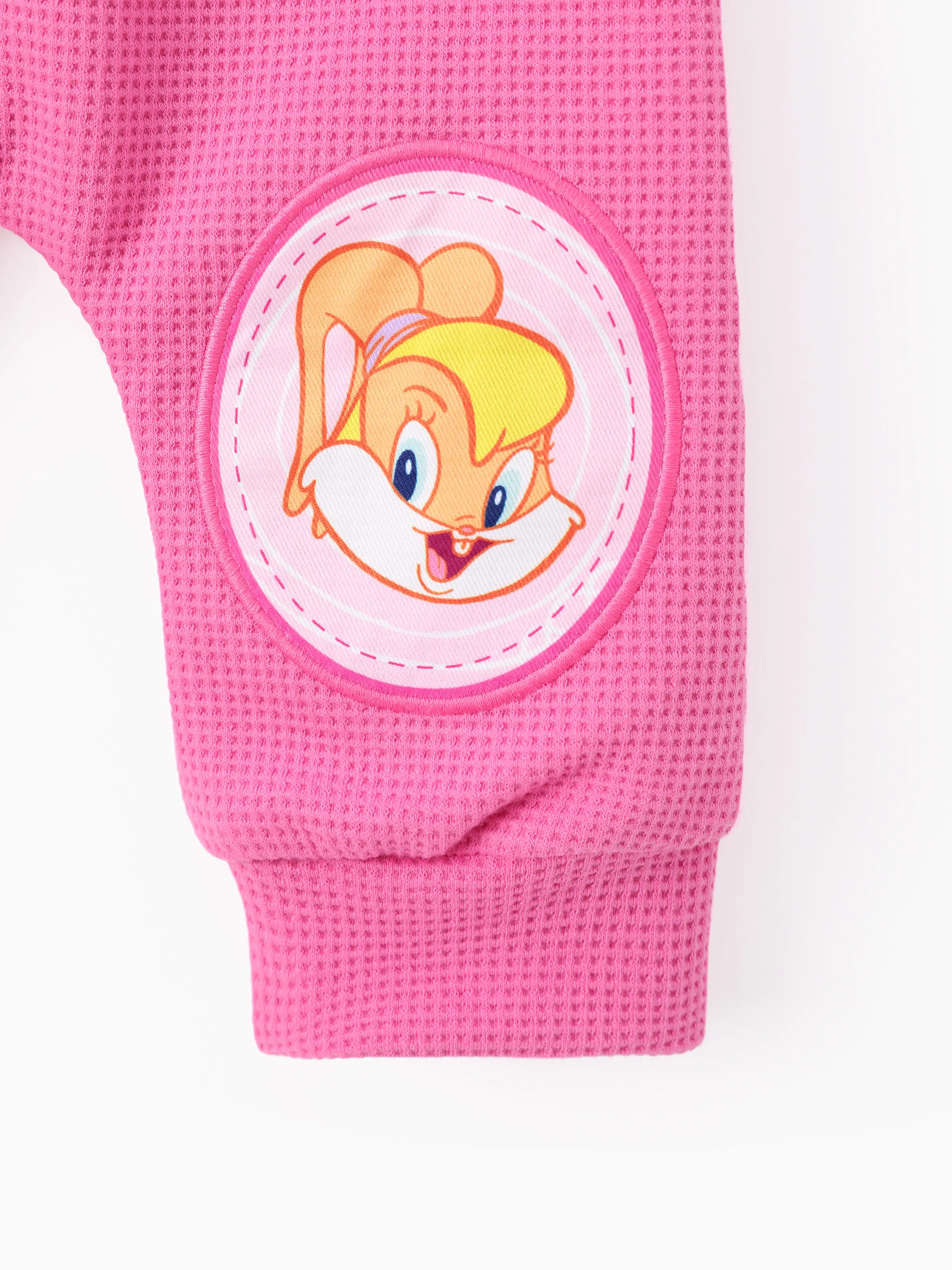 Looney Tunes Baby Girl 2pcs Character Embroidered Long-sleeve Knitted Top And Pants Set Pink - Image 8