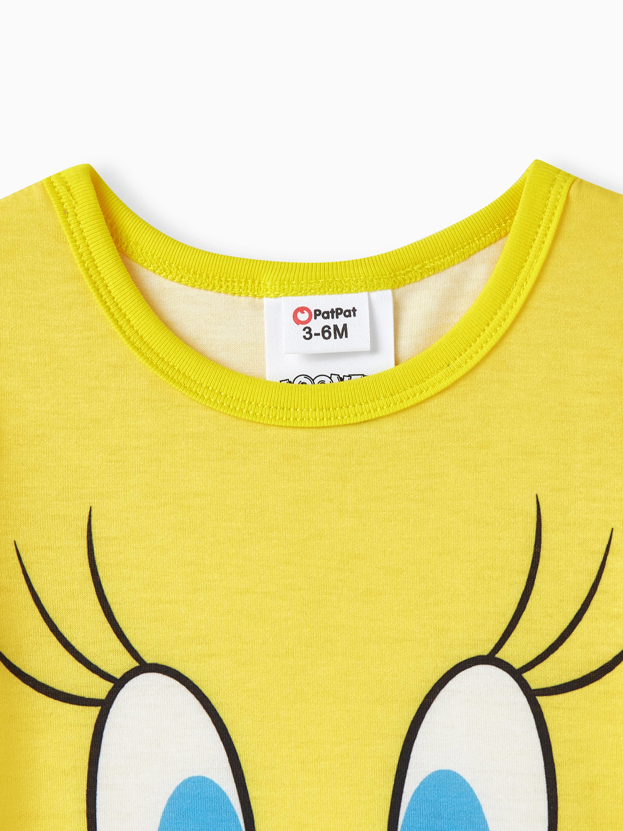 Looney Tunes Baby Boy/Girl Animal Print Short-sleeve Naia™ Romper Yellow - Image 5