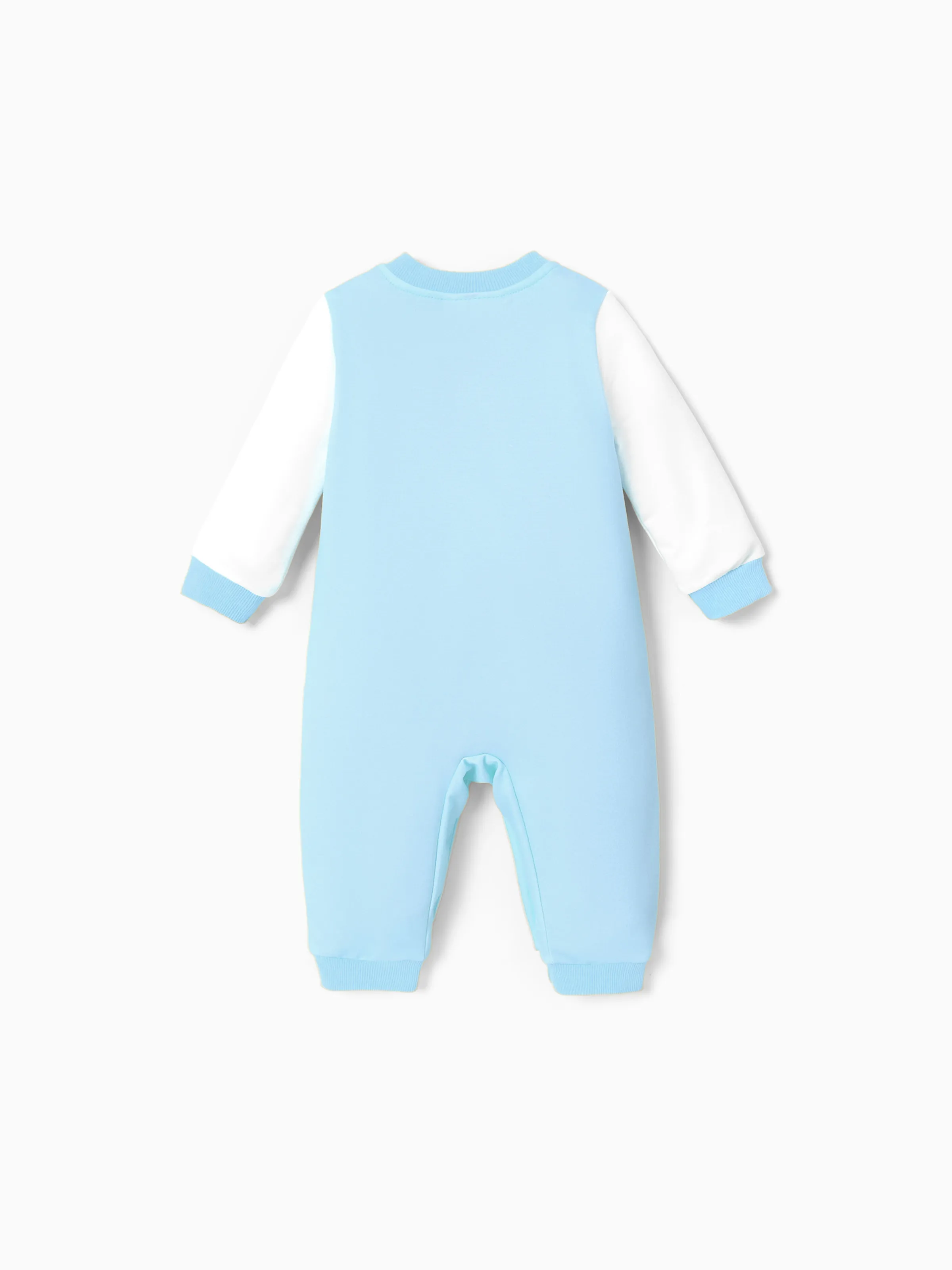 Looney Tunes Baby Boy/Girl Contrast Color Positioning Printed Romper Blue - Image 2