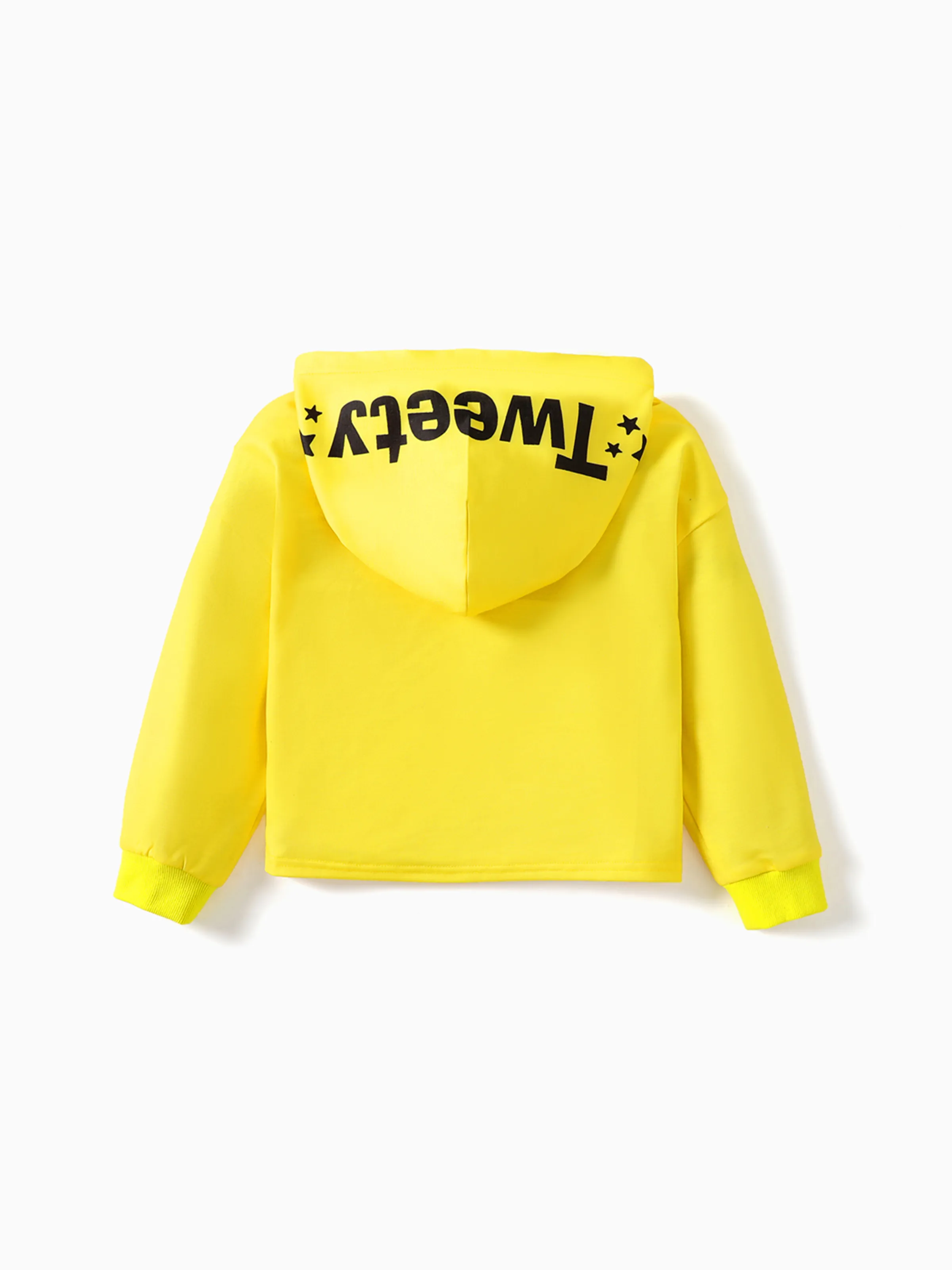 Looney Tunes Kid Girl Tweety Print Hoodie Sweatshirt Yellow - Image 3