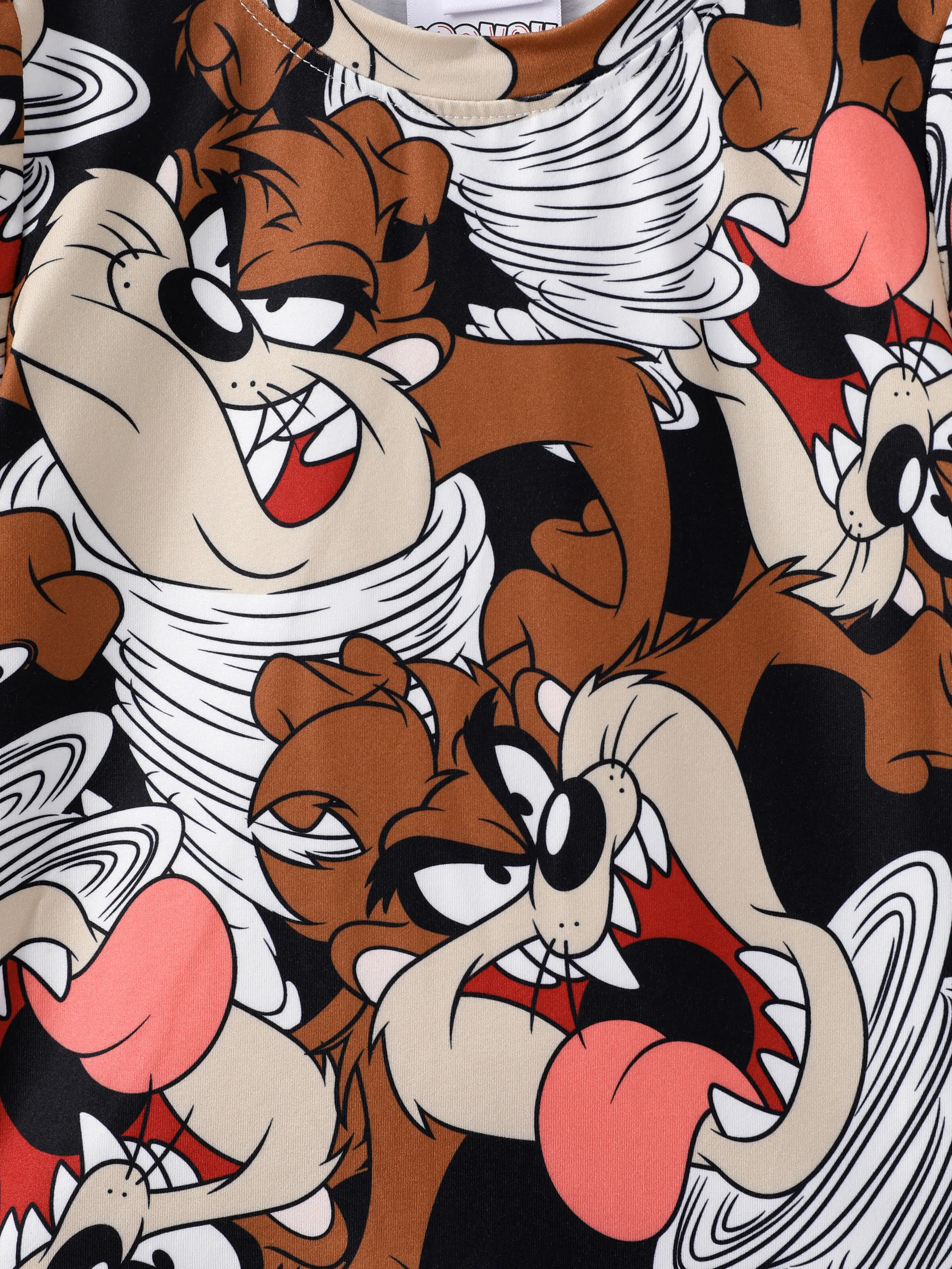 Looney Tunes Toddler Boys 2pcs Character Print Tee with Shorts Set Brown - Image 2