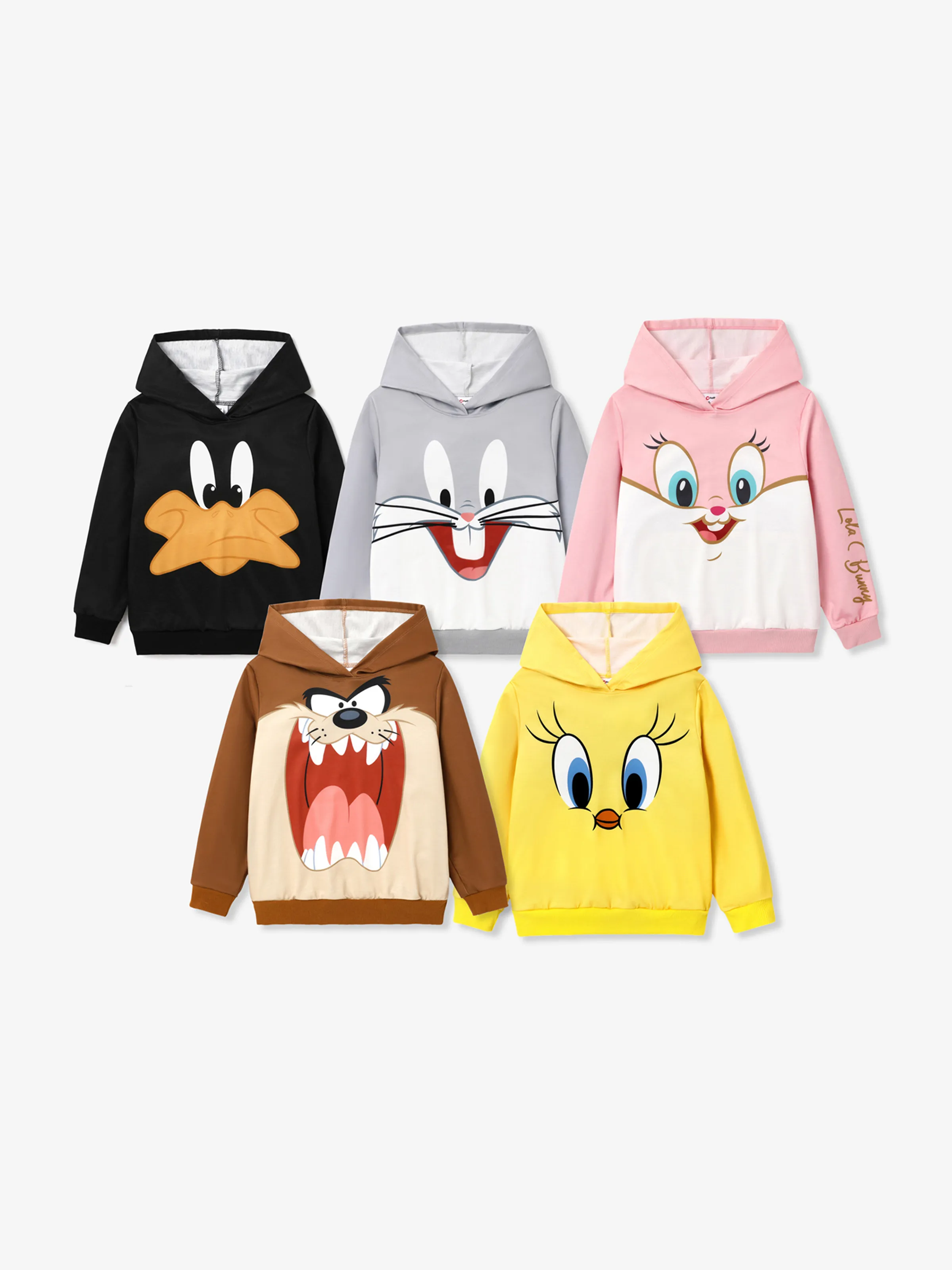 Looney Tunes Toddler/Kid Girl Hooded Sweatshirt Pink - Image 2
