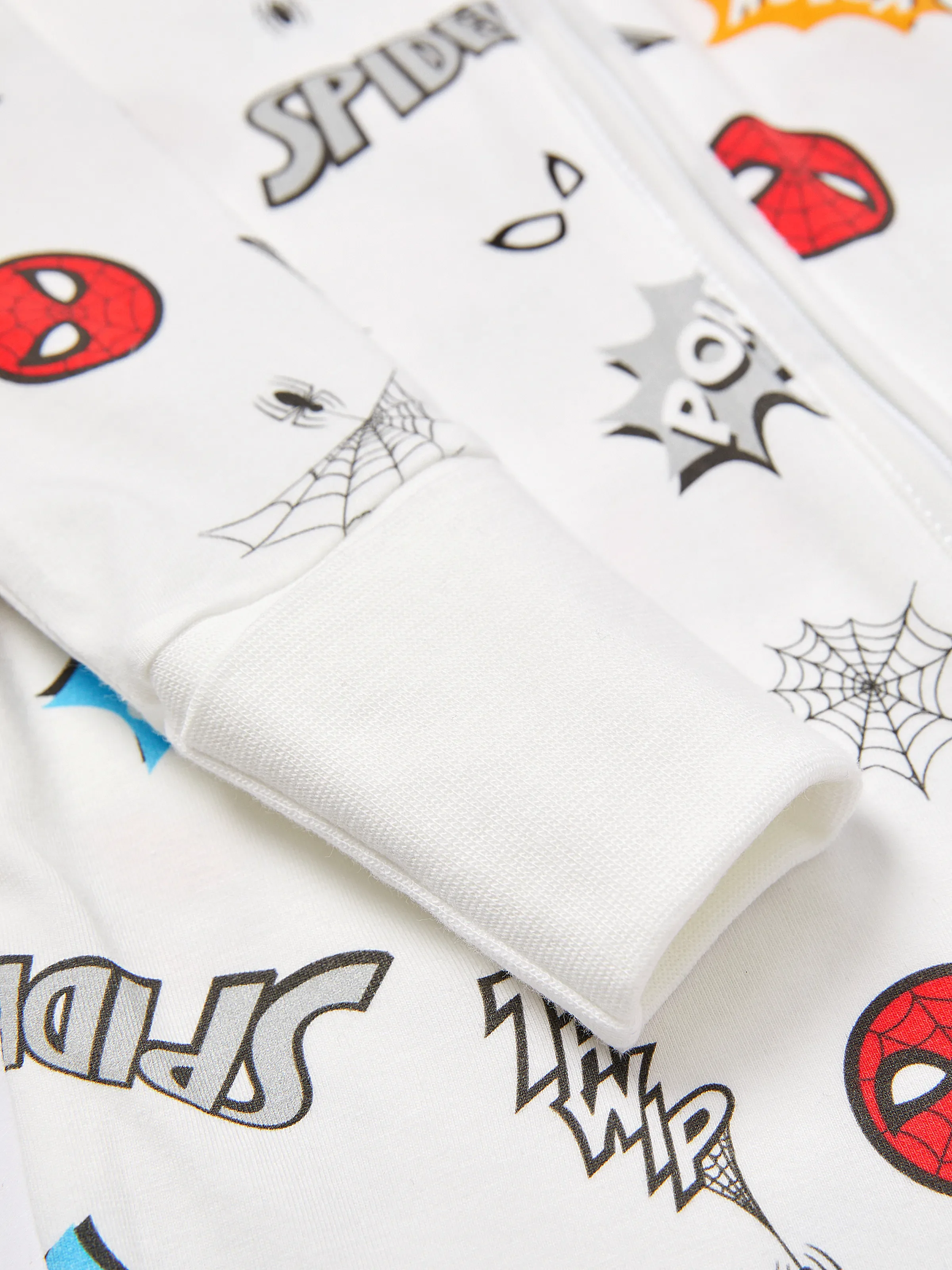 Marvel Baby Boy Spider-Man Graphic Childlike Organic Cotton Longsleeves Jumpsuit White - Image 6