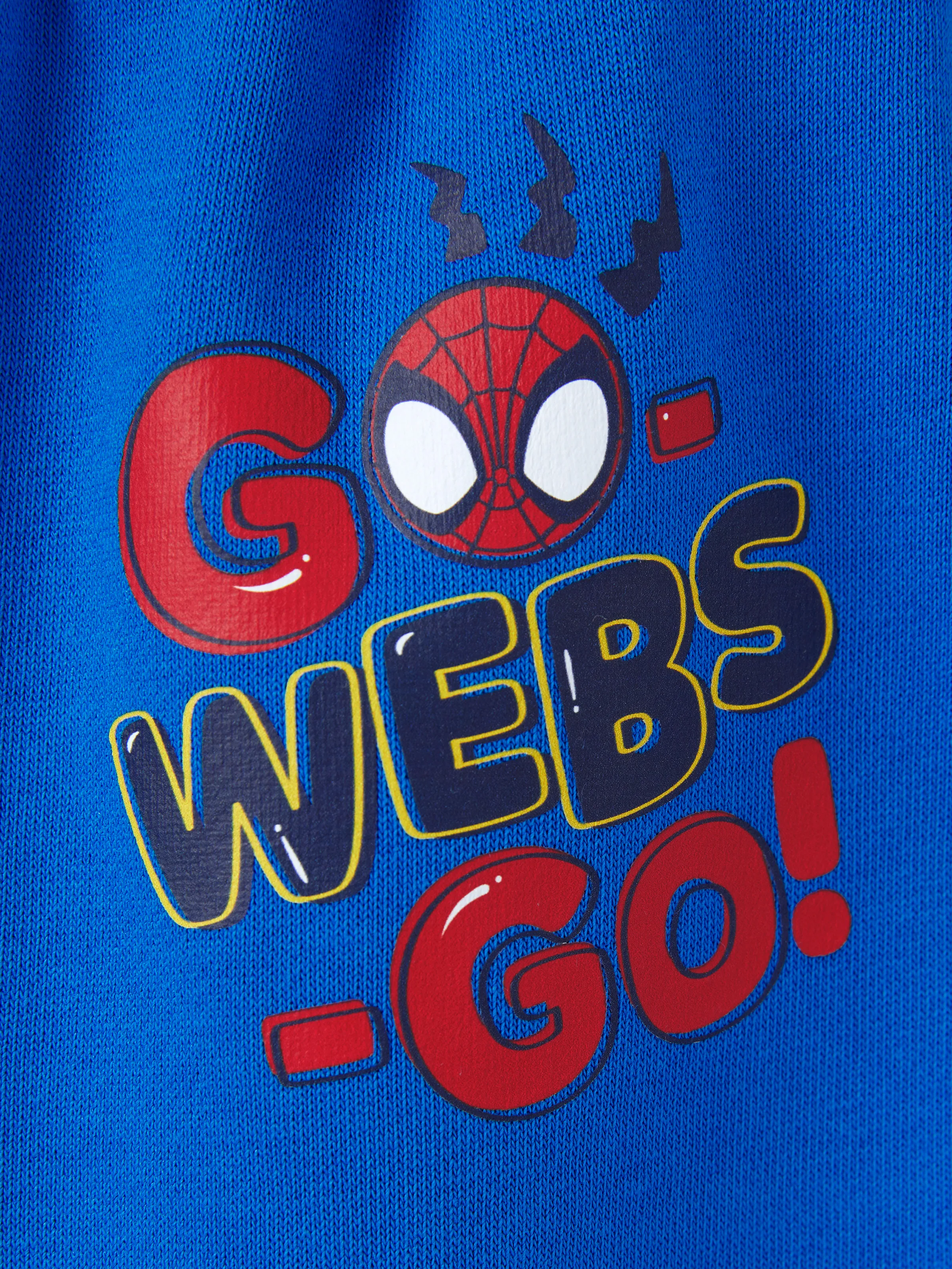 Marvel Toddler Boy 2pcs Spider-Man Childlike Longsleeves Hoodie and Sweatpants Set Blue - Image 11